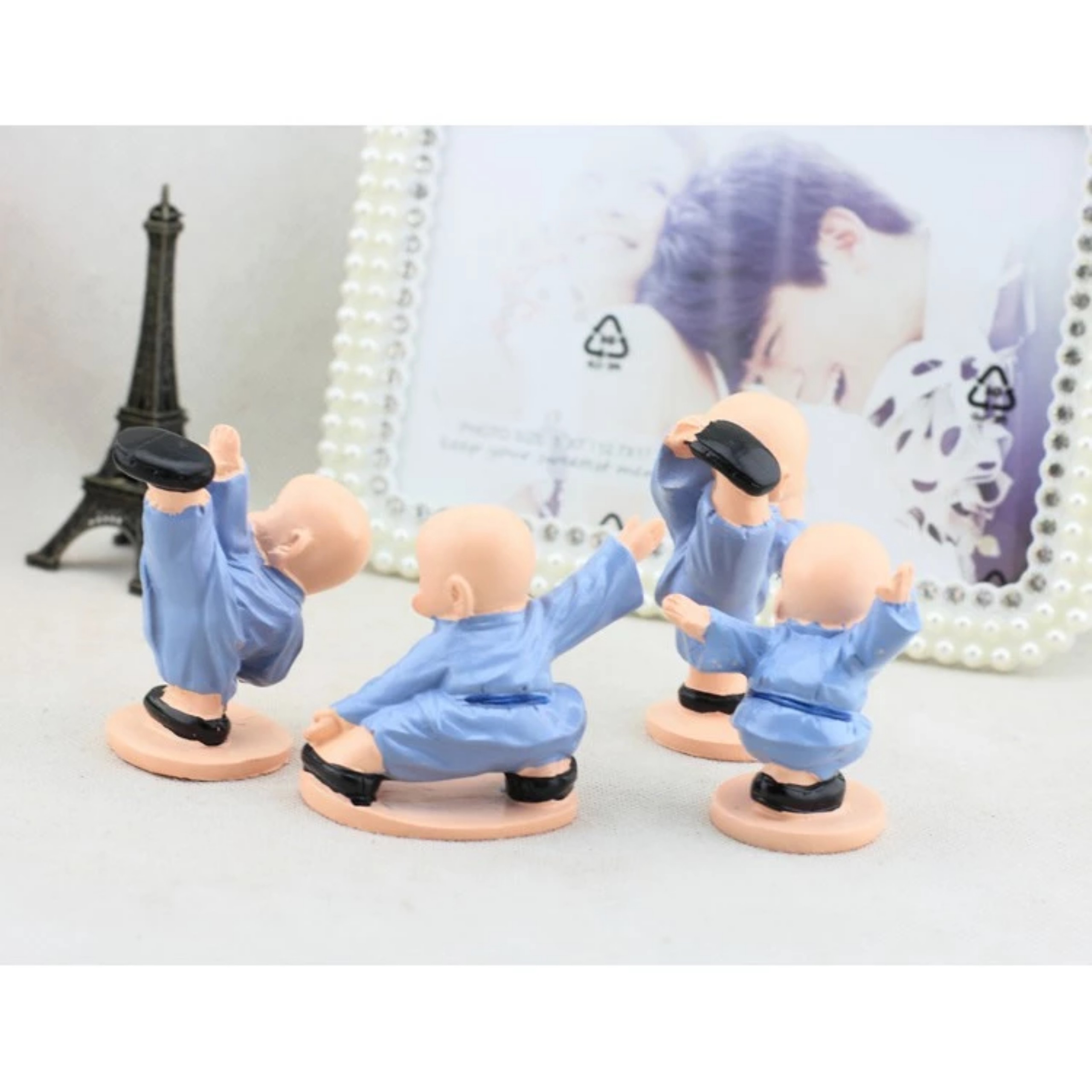 BỘ TƯỢNG 4 CHÚ TIỂU MÚA 4 THẾ VÕ