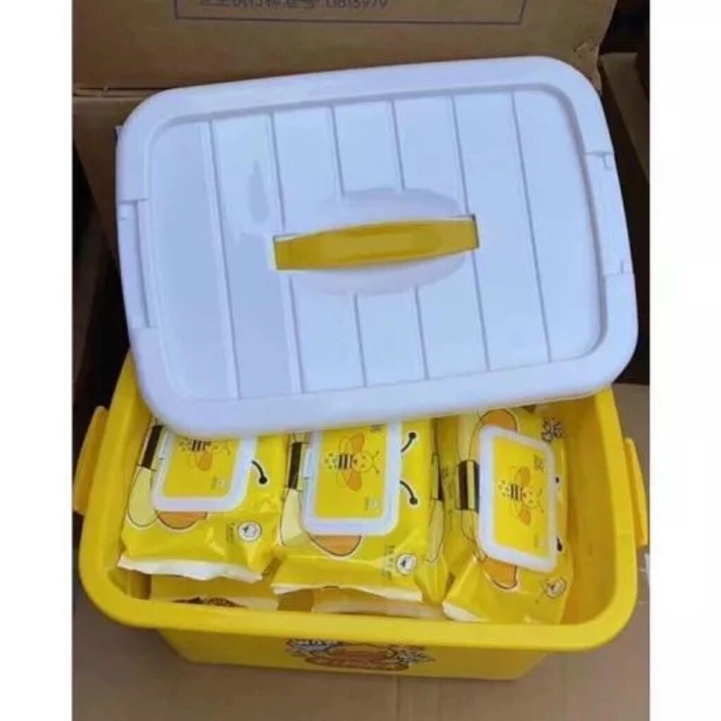 XÔ + 10 GÓI KHĂN ƯỚT VỊT