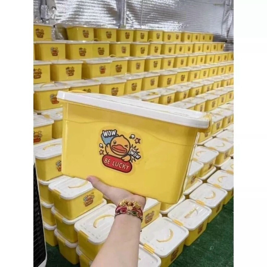 XÔ + 10 GÓI KHĂN ƯỚT VỊT