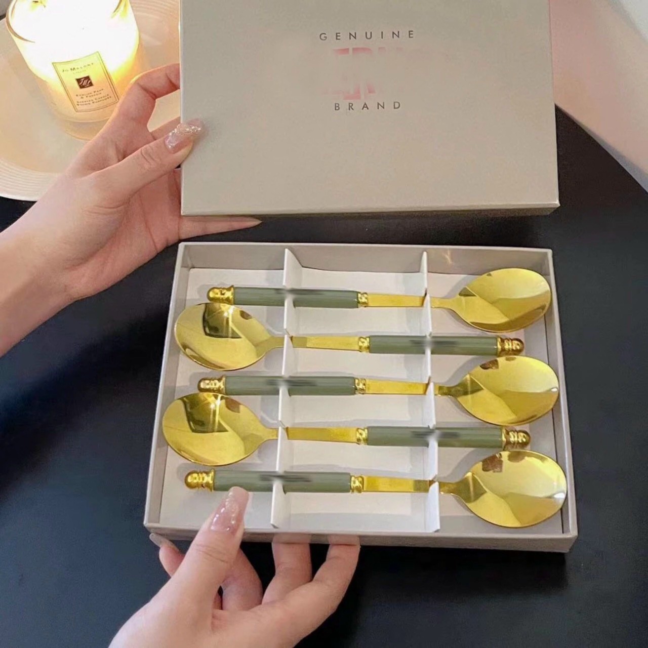 BỘ 5 MUỖNG MARBLE