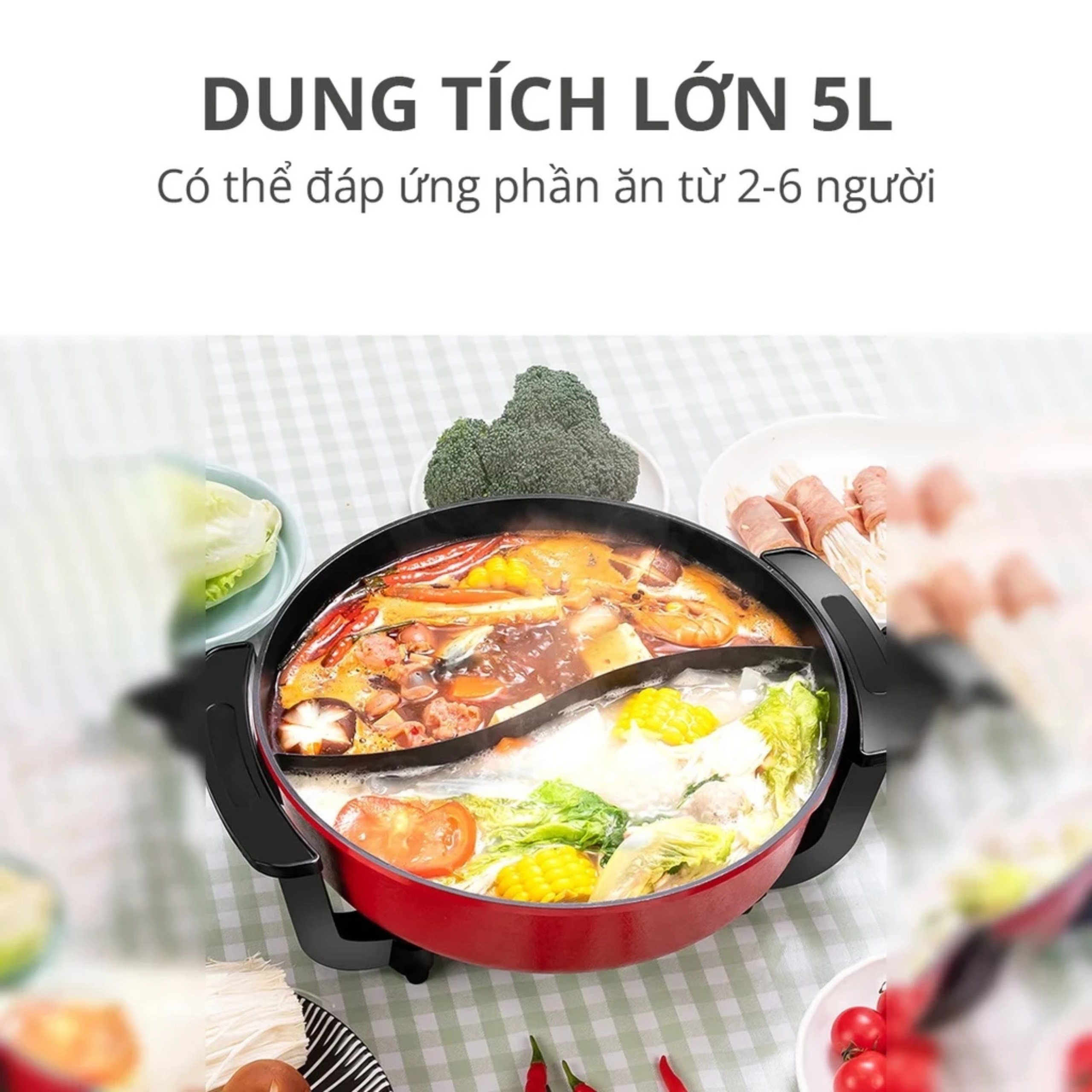 NỒI LẨU ĐIỆN 2 NGĂN