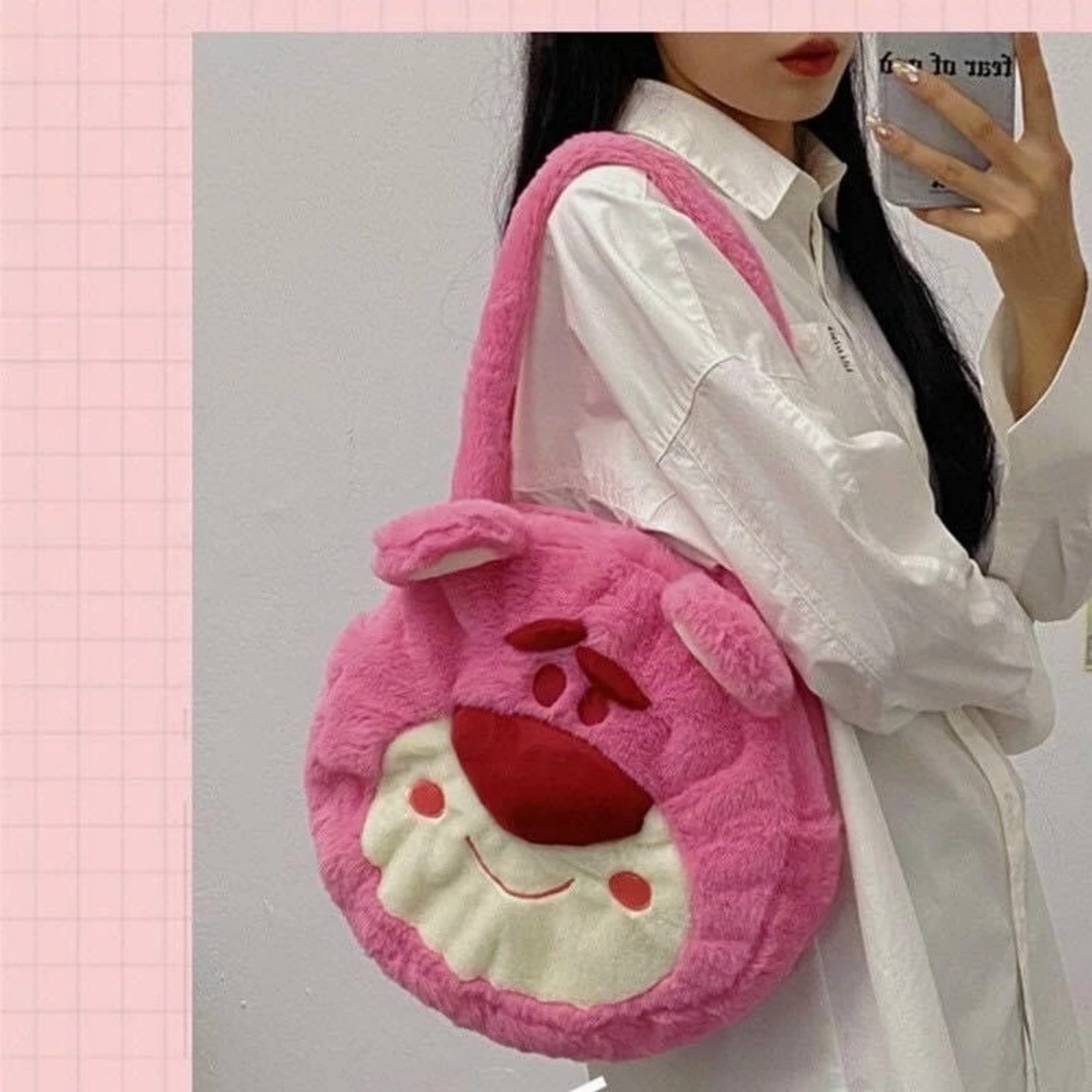 TÚI ĐEO GẤU DÂU TRÒN