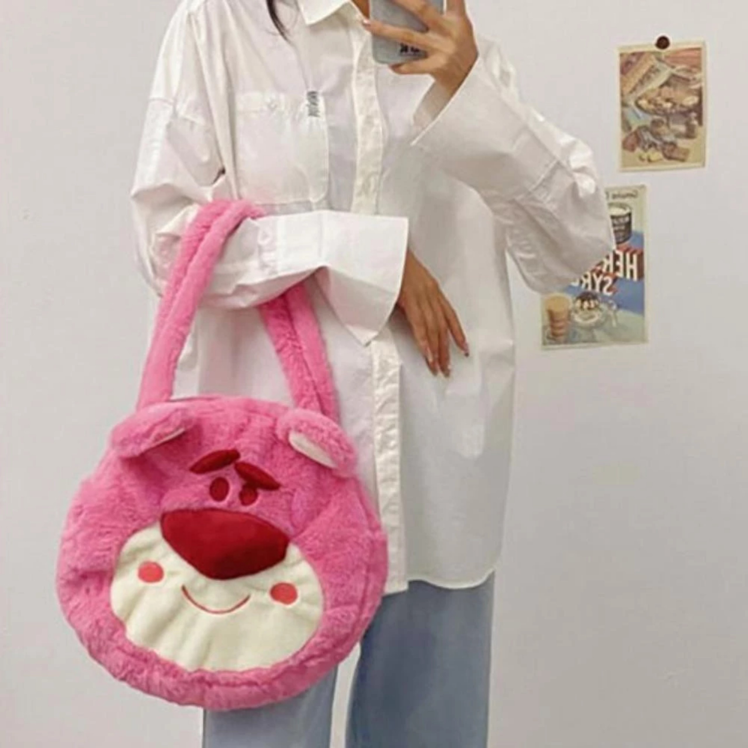 TÚI ĐEO GẤU DÂU TRÒN