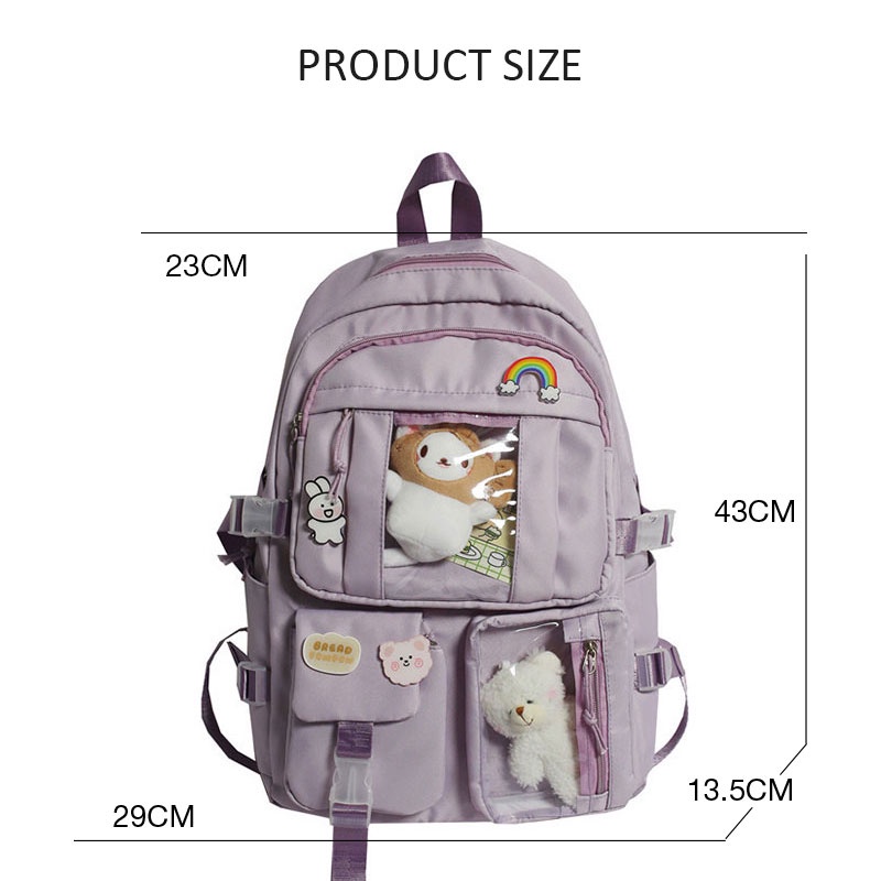 BALO ĐI HỌC THỜI TRANG  ULZZANULZZANG