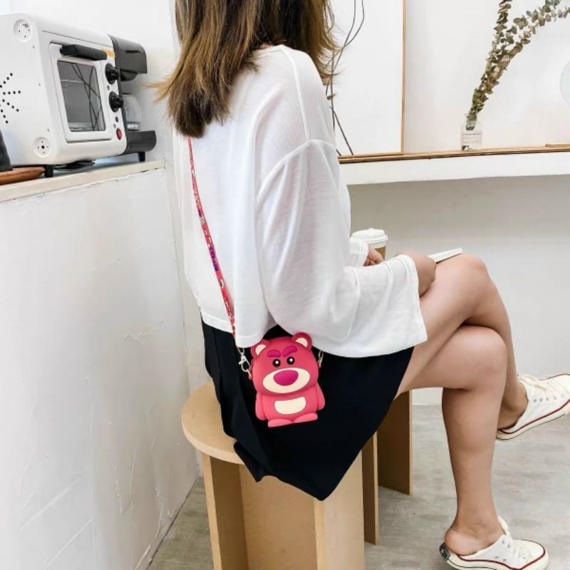 TÚI SILICON GẤU DÂU