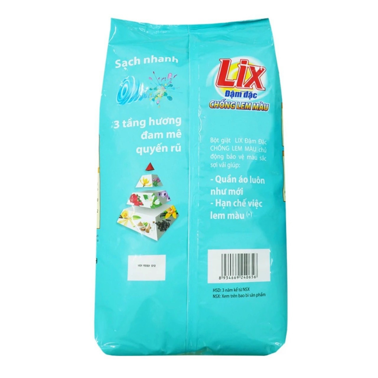 BỘT GIẶT LIX ĐẬM ĐẶC CHỐNG LEM MÀU 5,5 KG