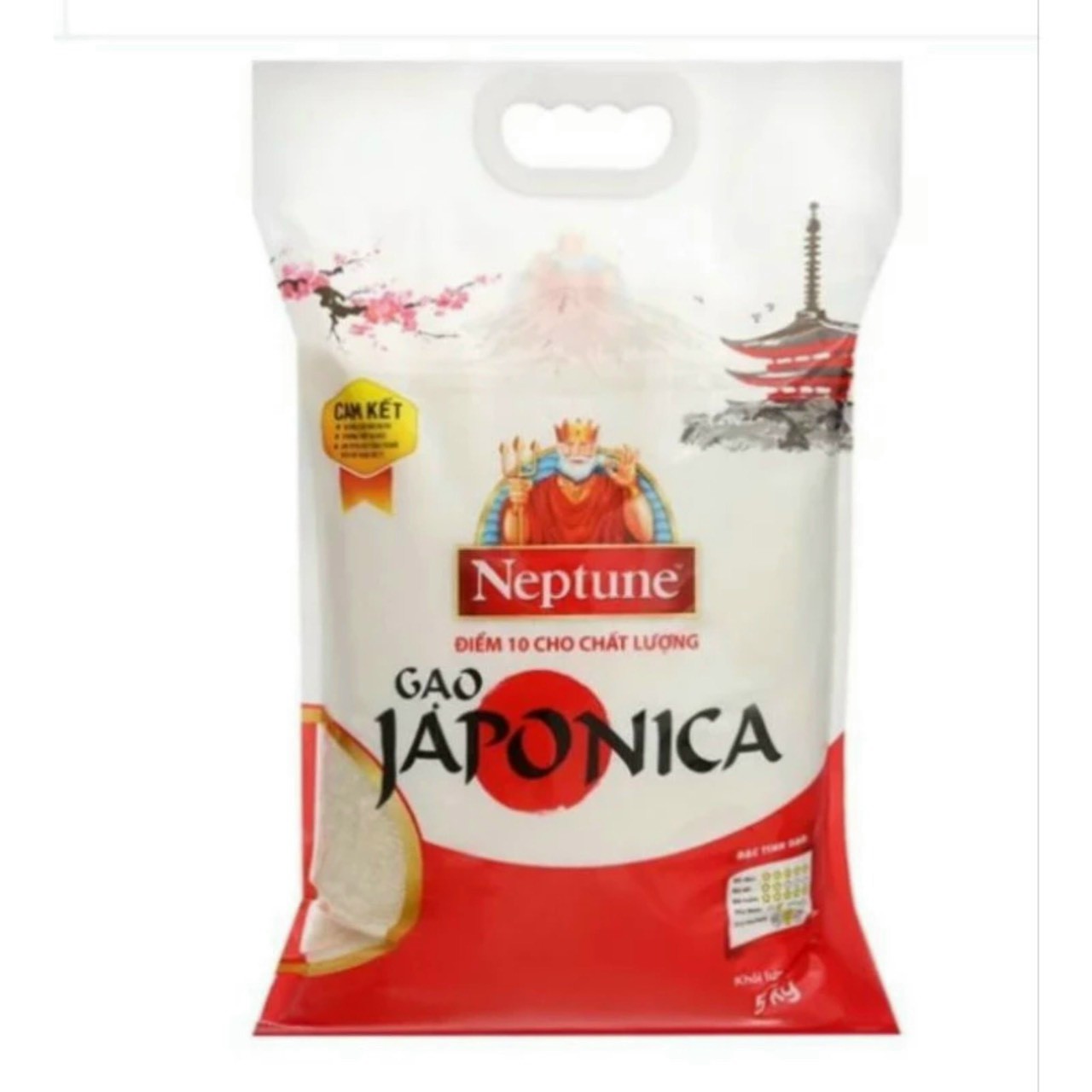 GẠO CÁC LOẠI NEPTUNE JAPONICA TÚI 5KG