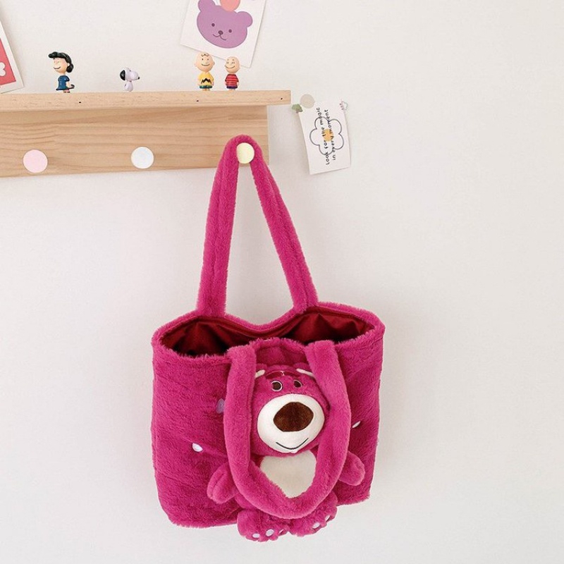 TÚI XÁCH CHO BÉ HÌNH GẤU DÂU FORM CHỮ NHẬT