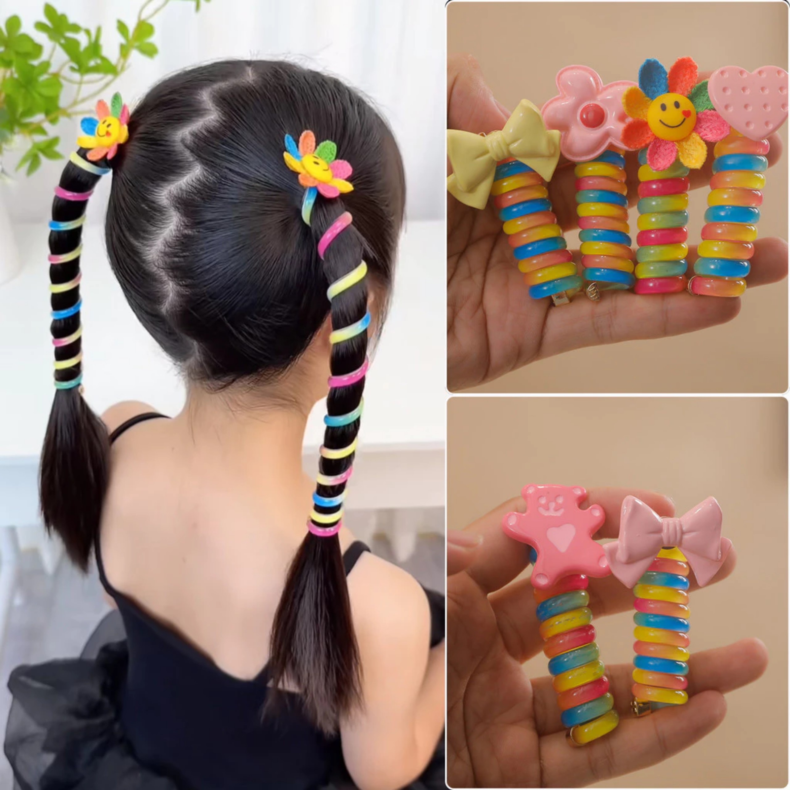 THUN CỘT TÓC LÒ XO XOẮN