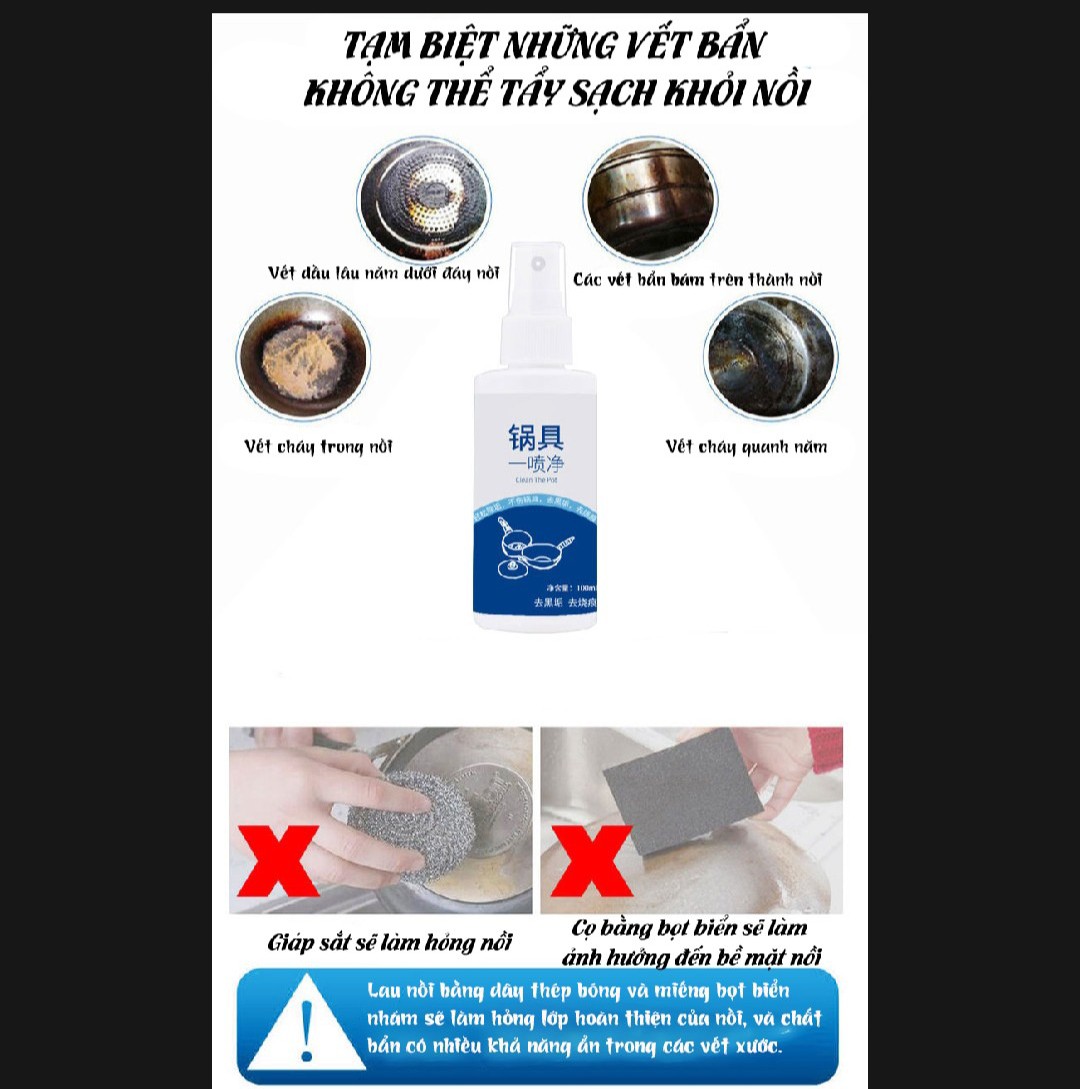 CHAI BỎ RỈ SẮT NỒI CHẢO 100ML