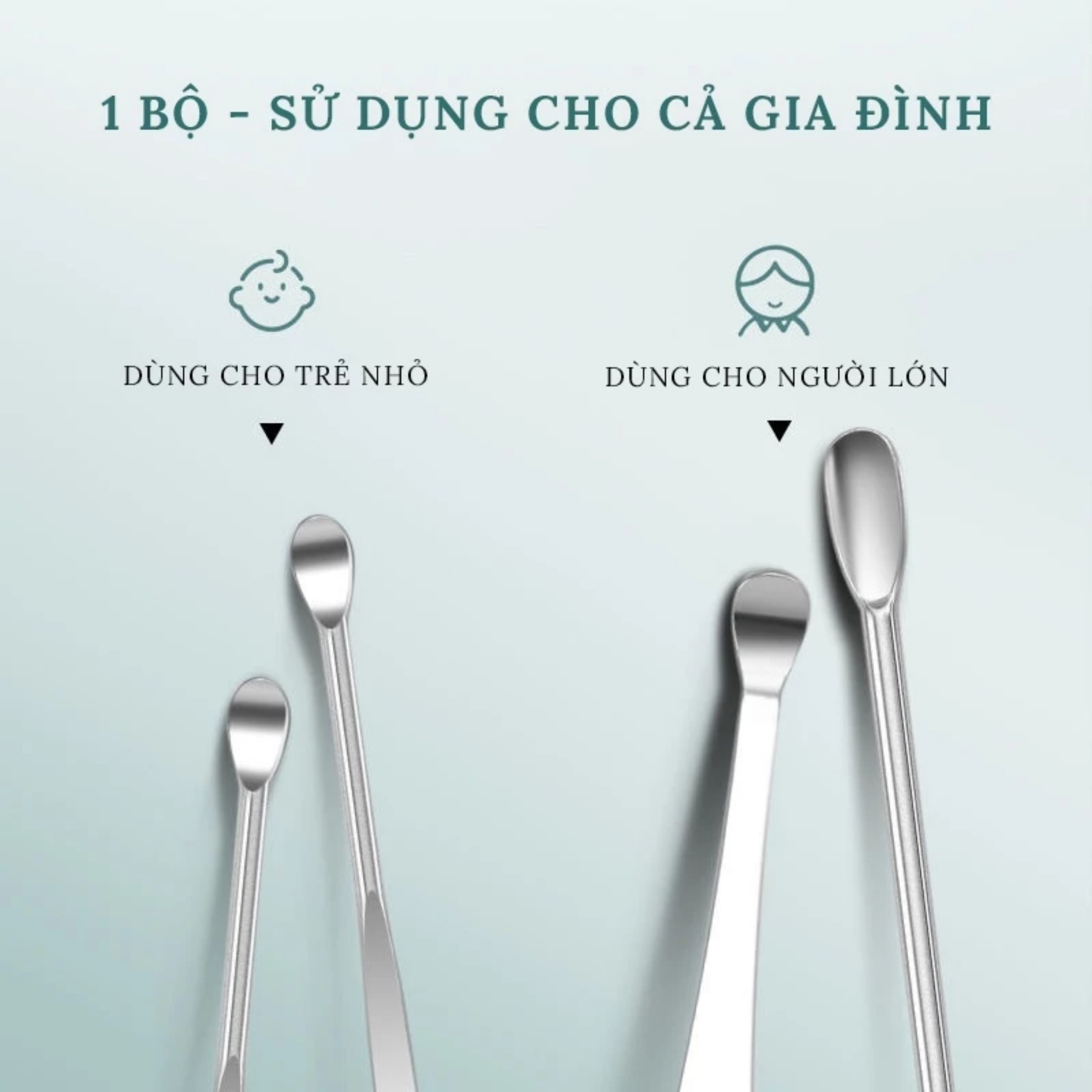 SET ỐNG ( INOX ) ĐỰNG DỤNG CỤ RÁY TAI MINI