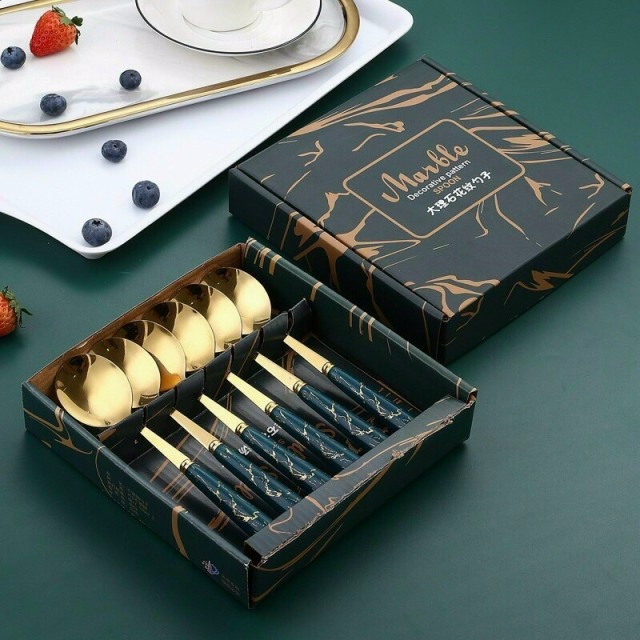 BỘ 6 MUỖNG MARBLE