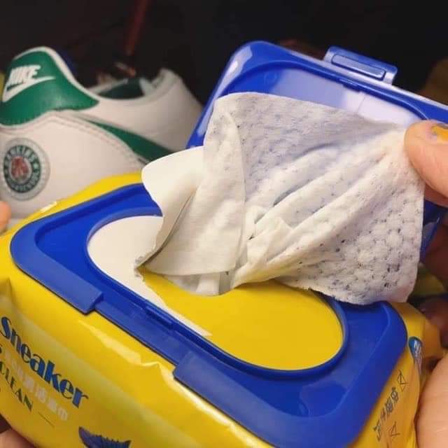 KHĂN GIẤY LAU GIÀY ( MÀU VÀNG )