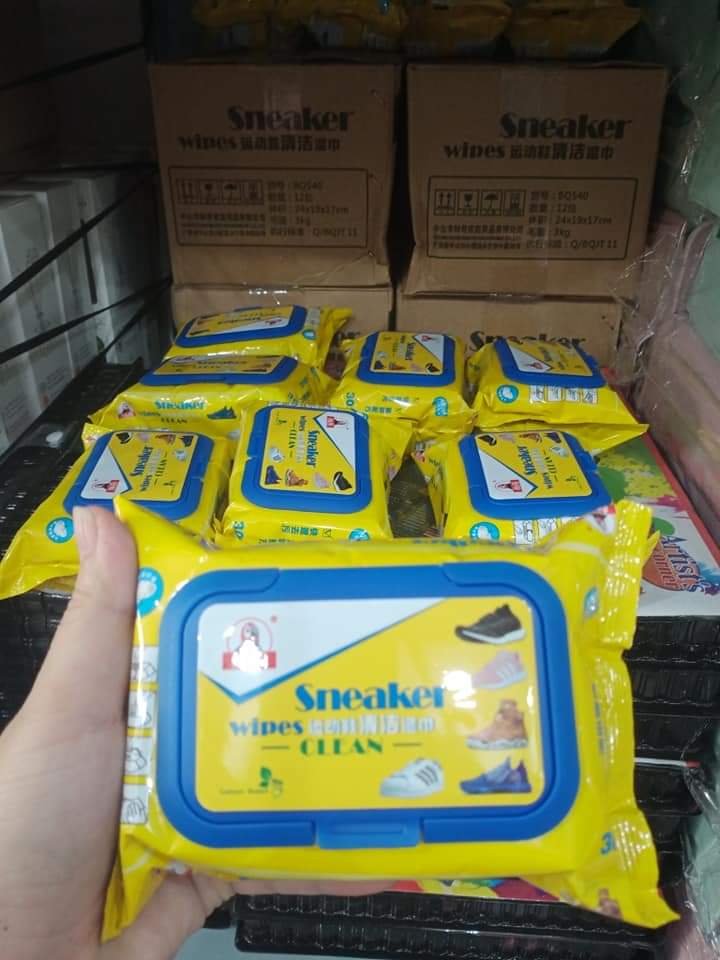 KHĂN GIẤY LAU GIÀY ( MÀU VÀNG )