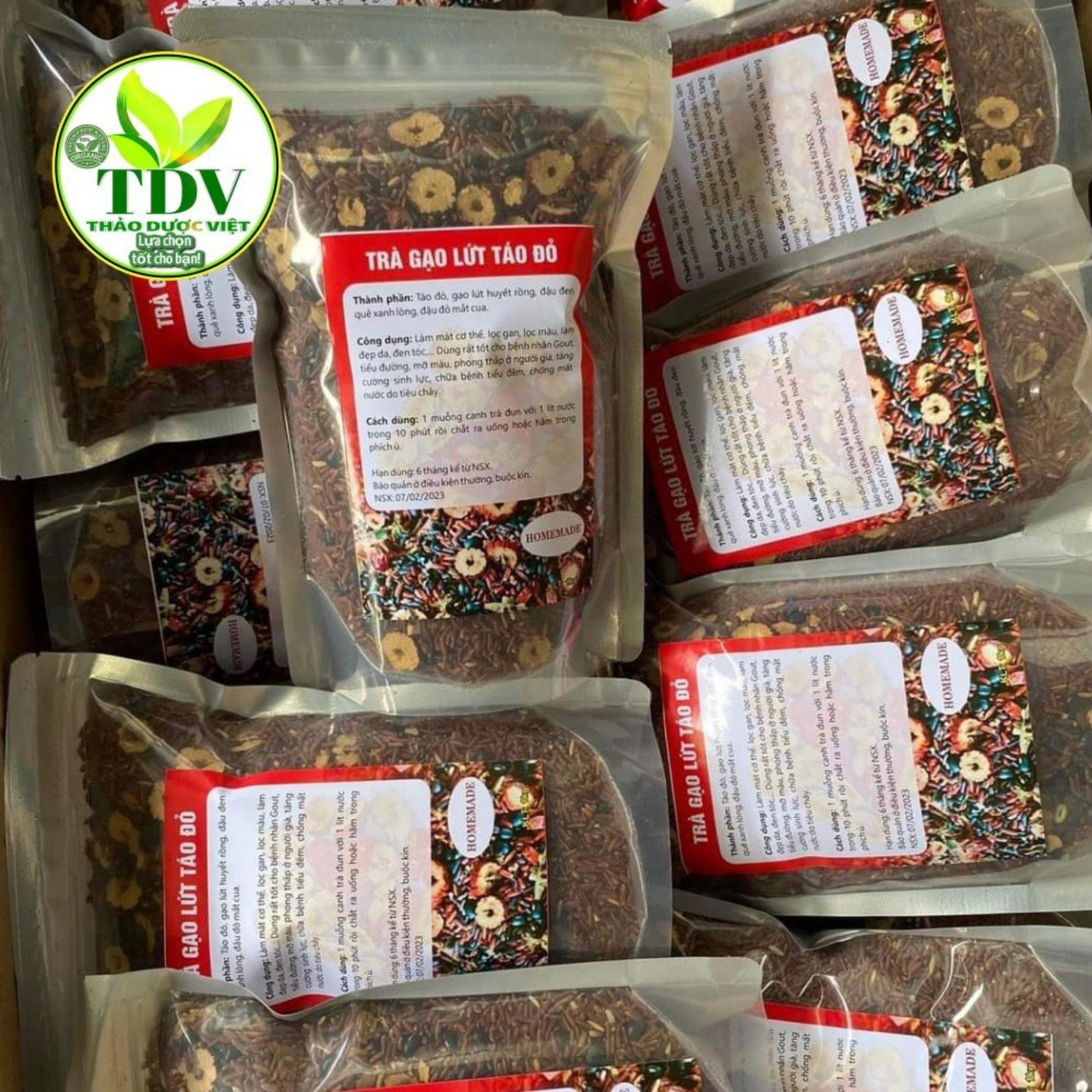 TRÀ GẠO LỨT TÁO ĐỎ