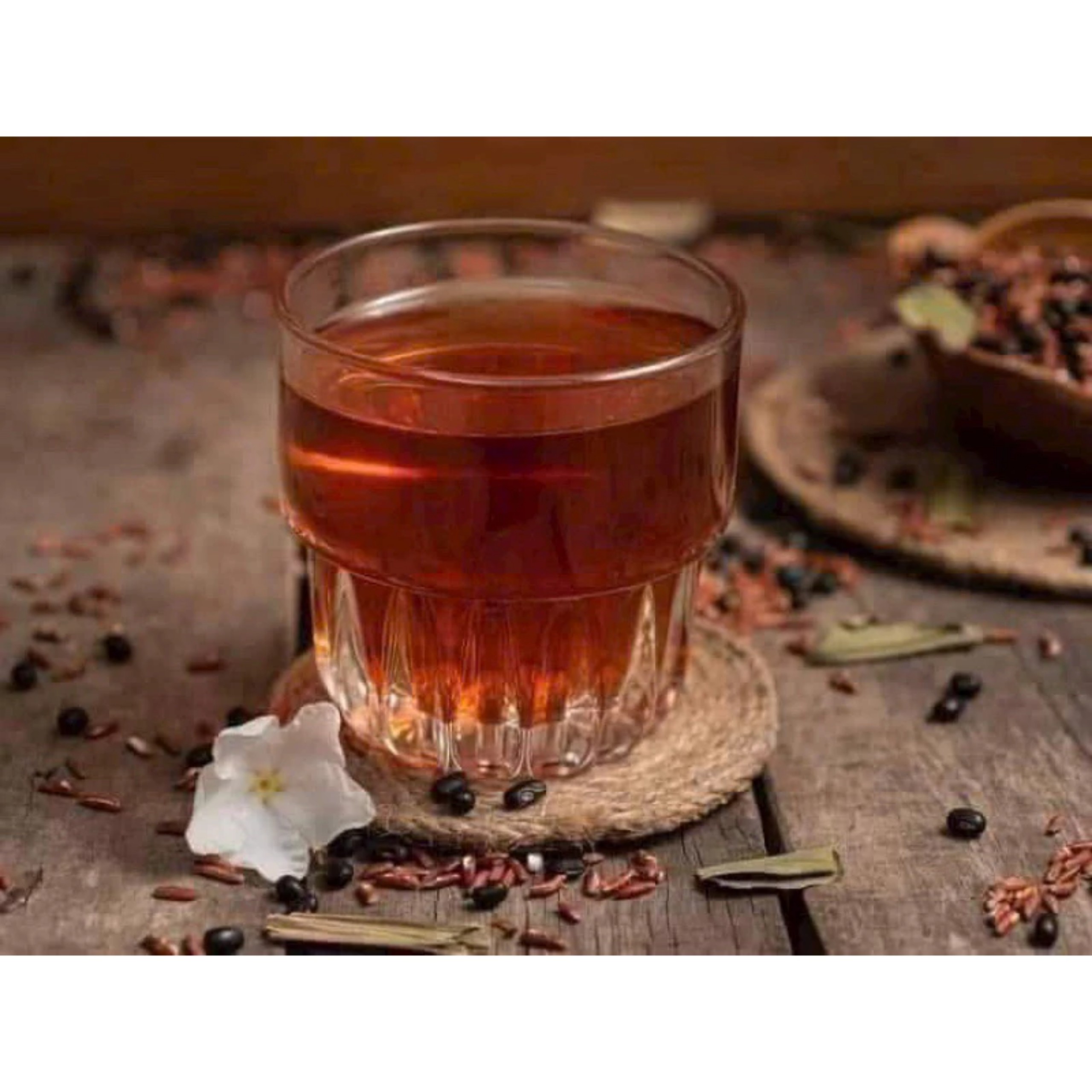 TRÀ GẠO LỨT ĐẬU ĐEN LÁ DỨA