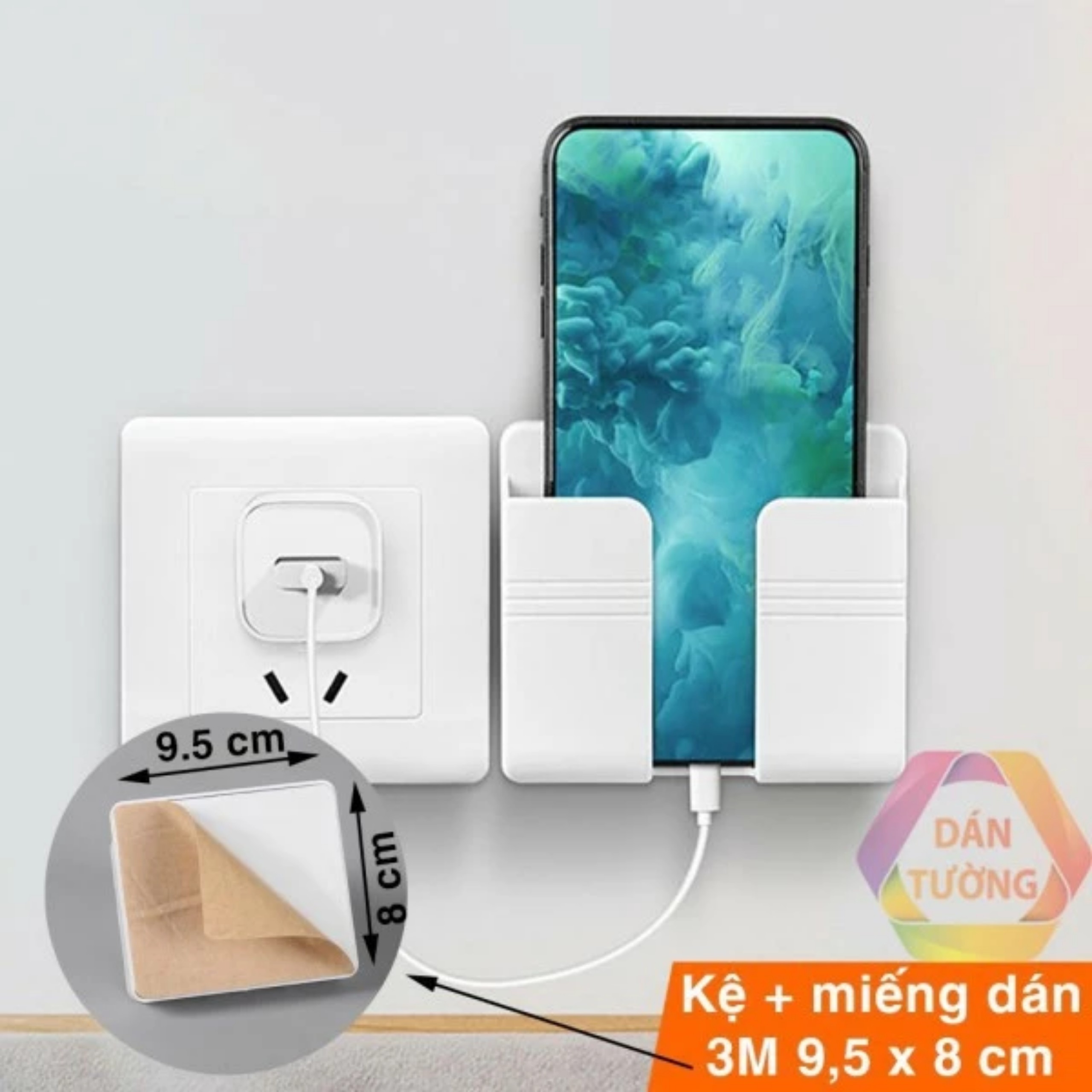 SET 5 KHAY GẮN TƯỜNG ĐỂ ĐIỆN THOẠI,REMOTE, ....