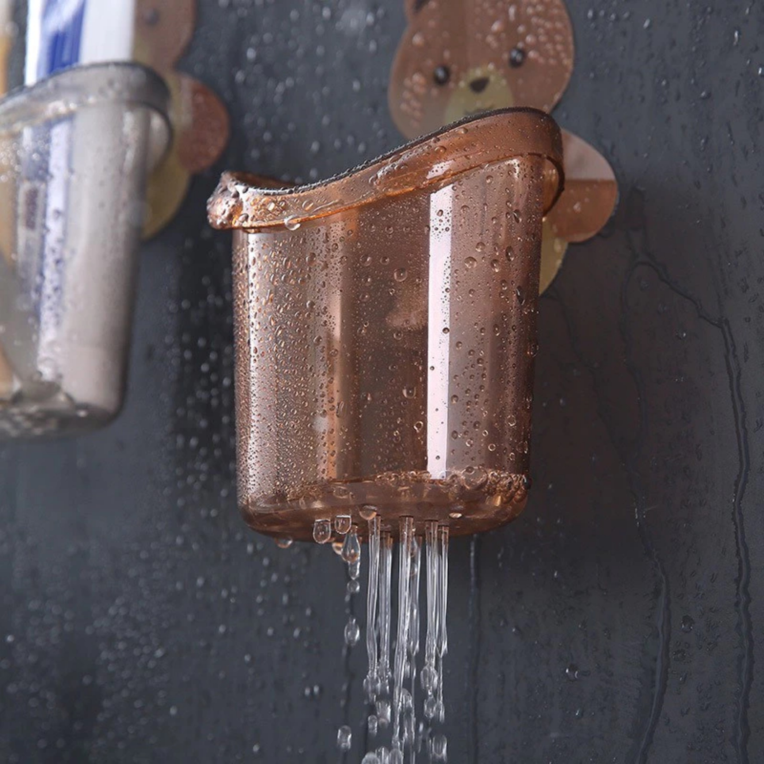 COMBO 2 CỐC GẤU DÁN TƯỜNG CUTE