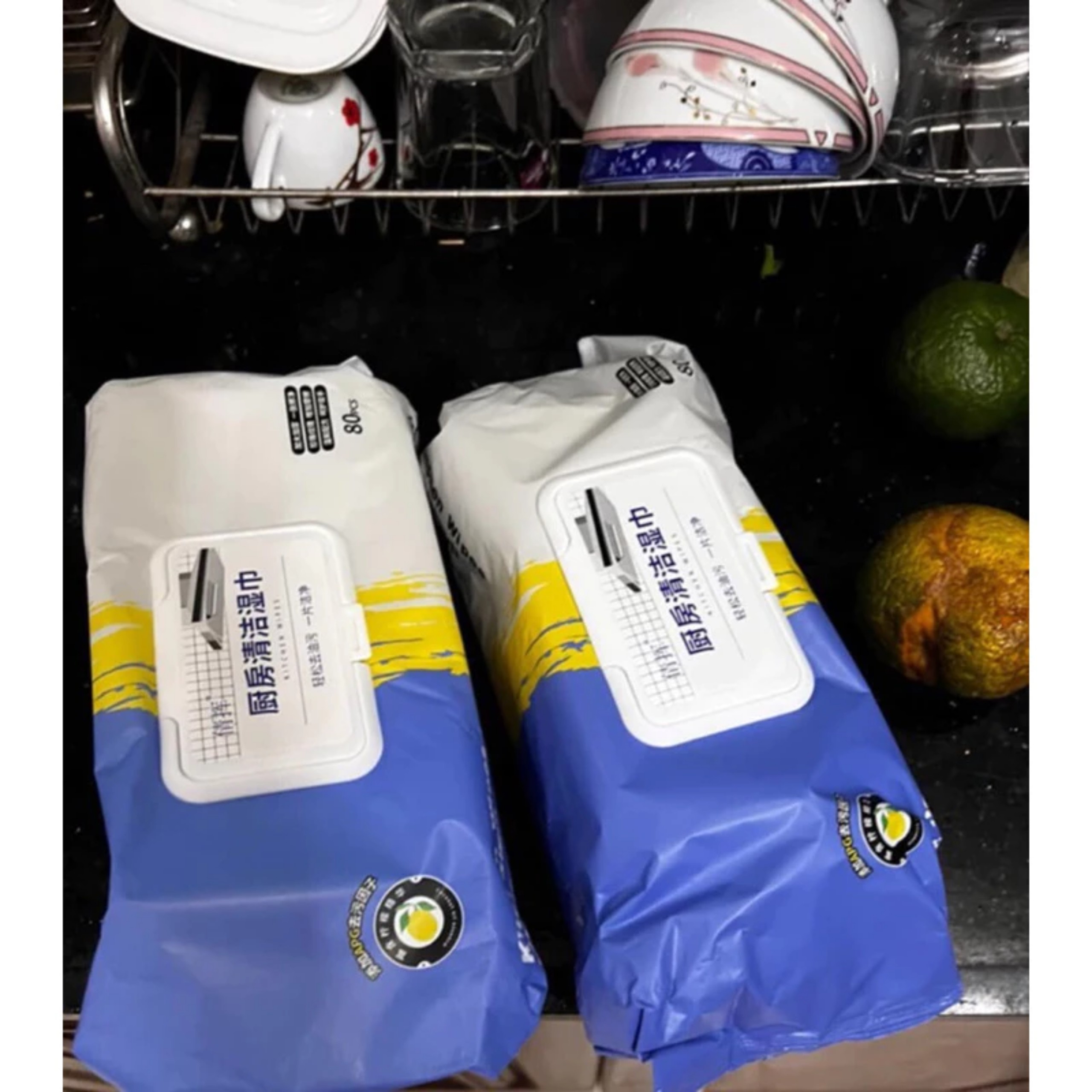 HỘP 80 GIẤY LAU BẾP KITCHEN WIPES