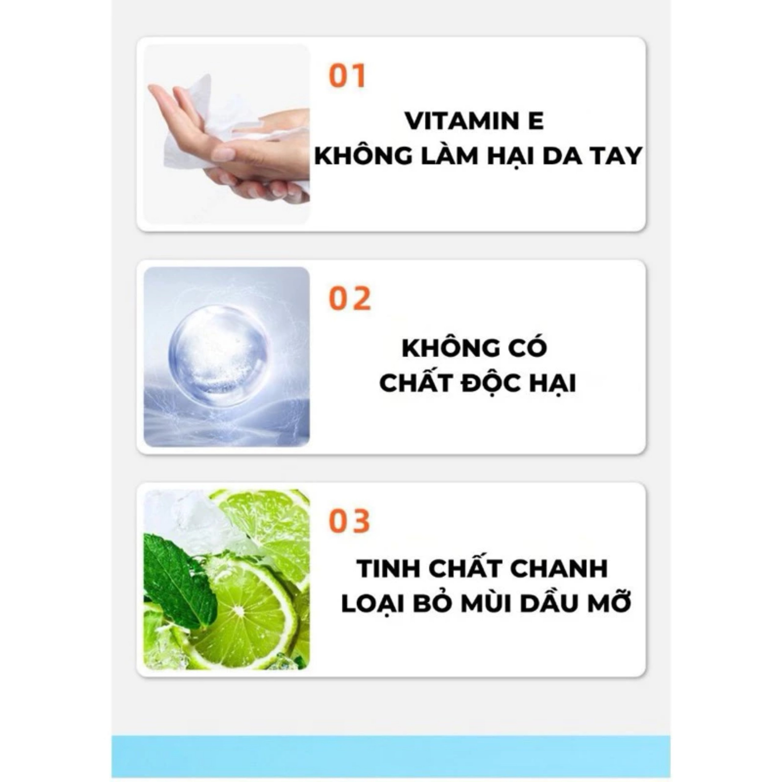 HỘP 80 GIẤY LAU BẾP KITCHEN WIPES