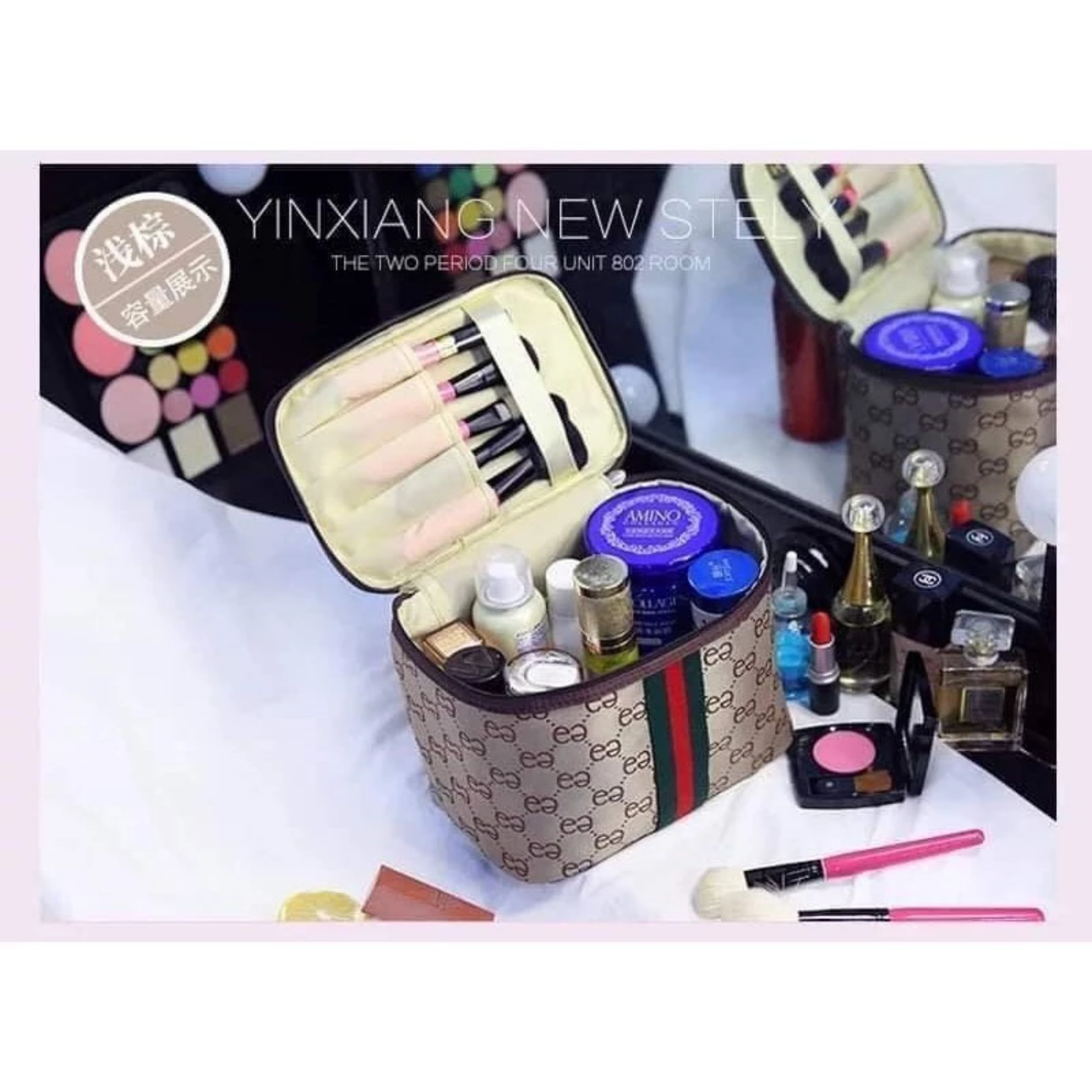 TÚI ĐỰNG MỸ PHẨM SỌC