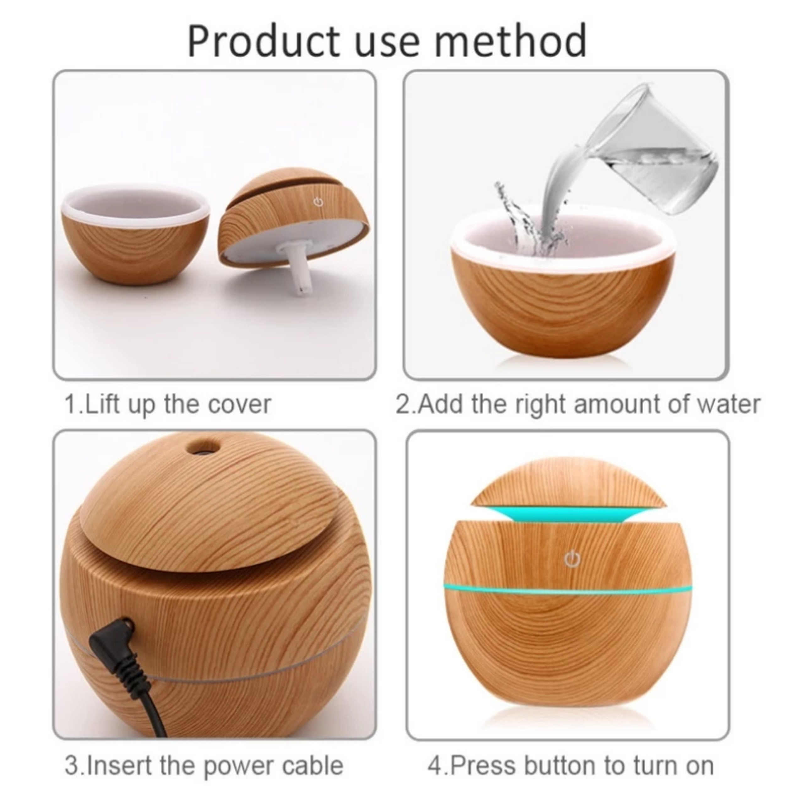 MÁY PHUN SƯƠNG HÌNH TRÒN VÂN GỖ