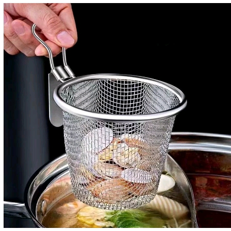 GIỎ LƯỚI NHÚNG LẨU, MÌ VỚT ĐỒ CHIÊN VỚT RÁO DẦU MỠ