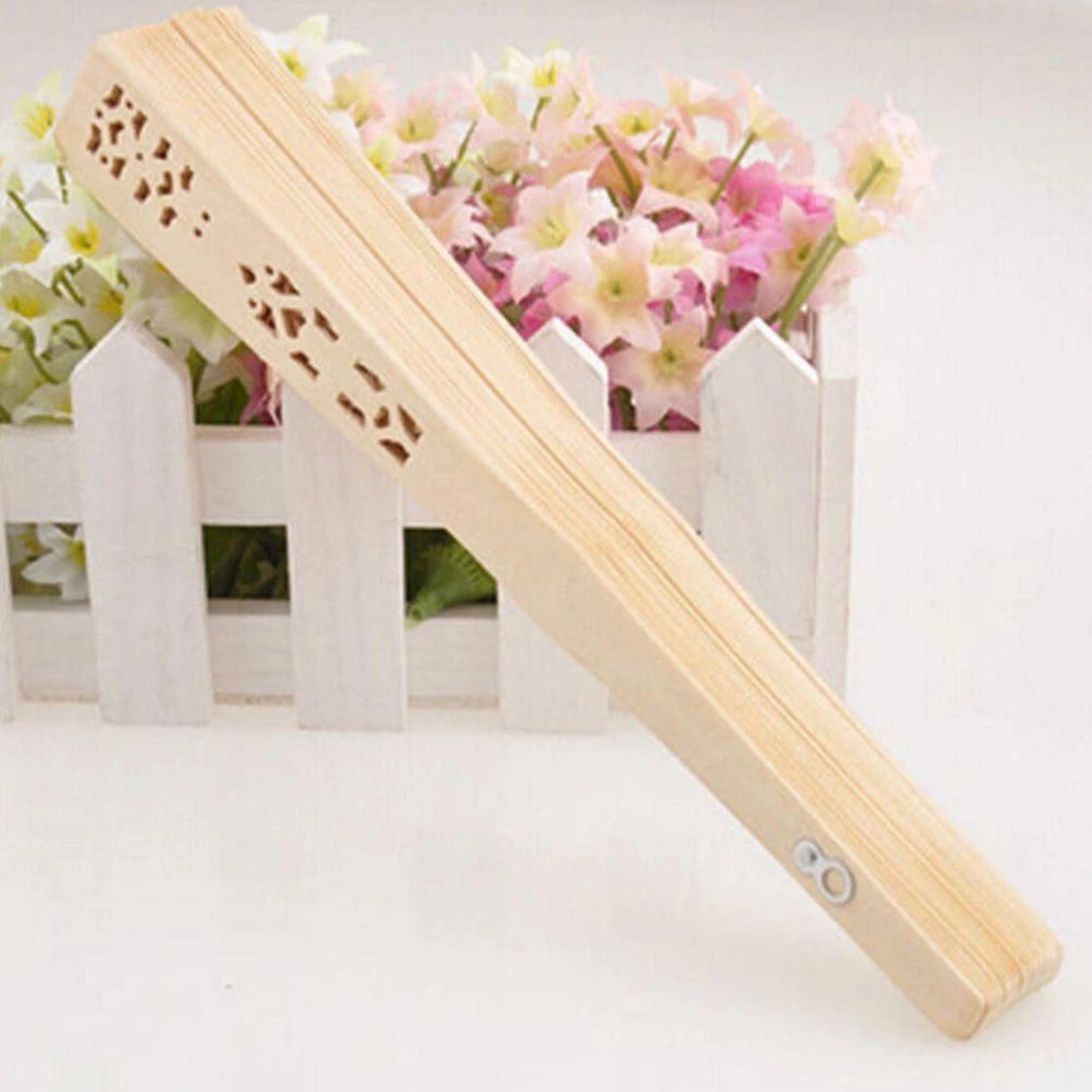 QUẠT TAY GỖ XẾP THỦ CÔNG