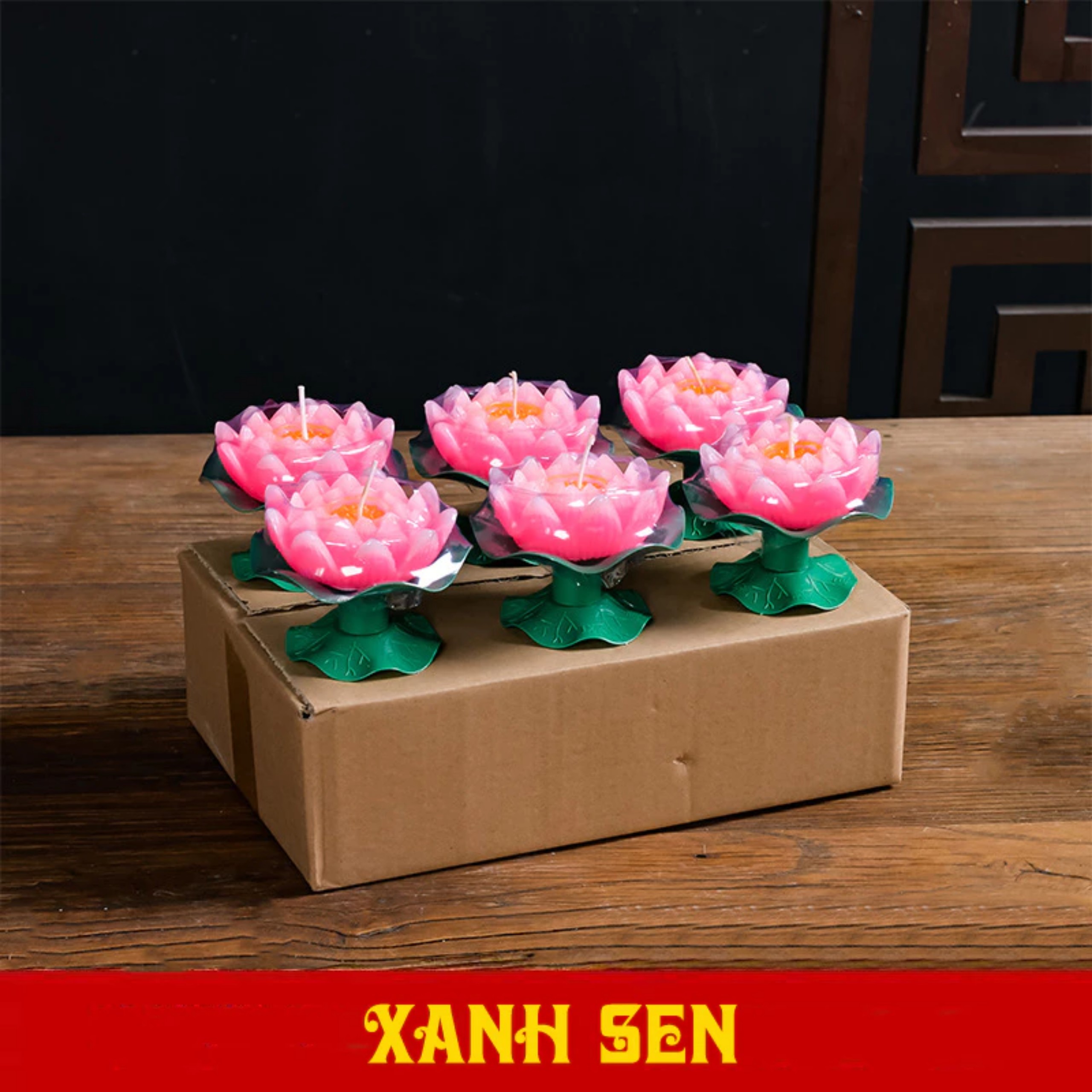 SET 2 ĐÈN CÀY HÌNH HOA SEN
