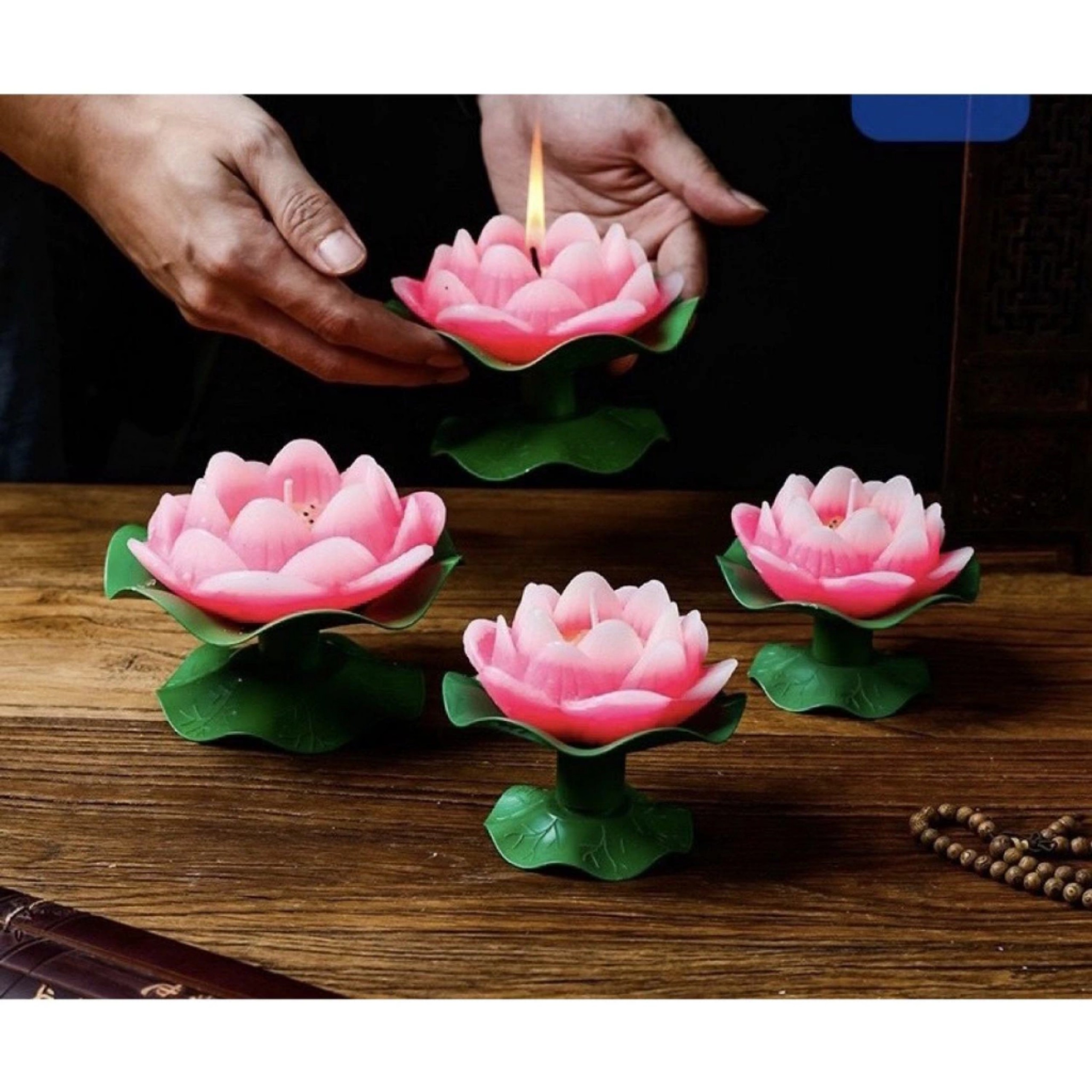 SET 2 ĐÈN CÀY HÌNH HOA SEN