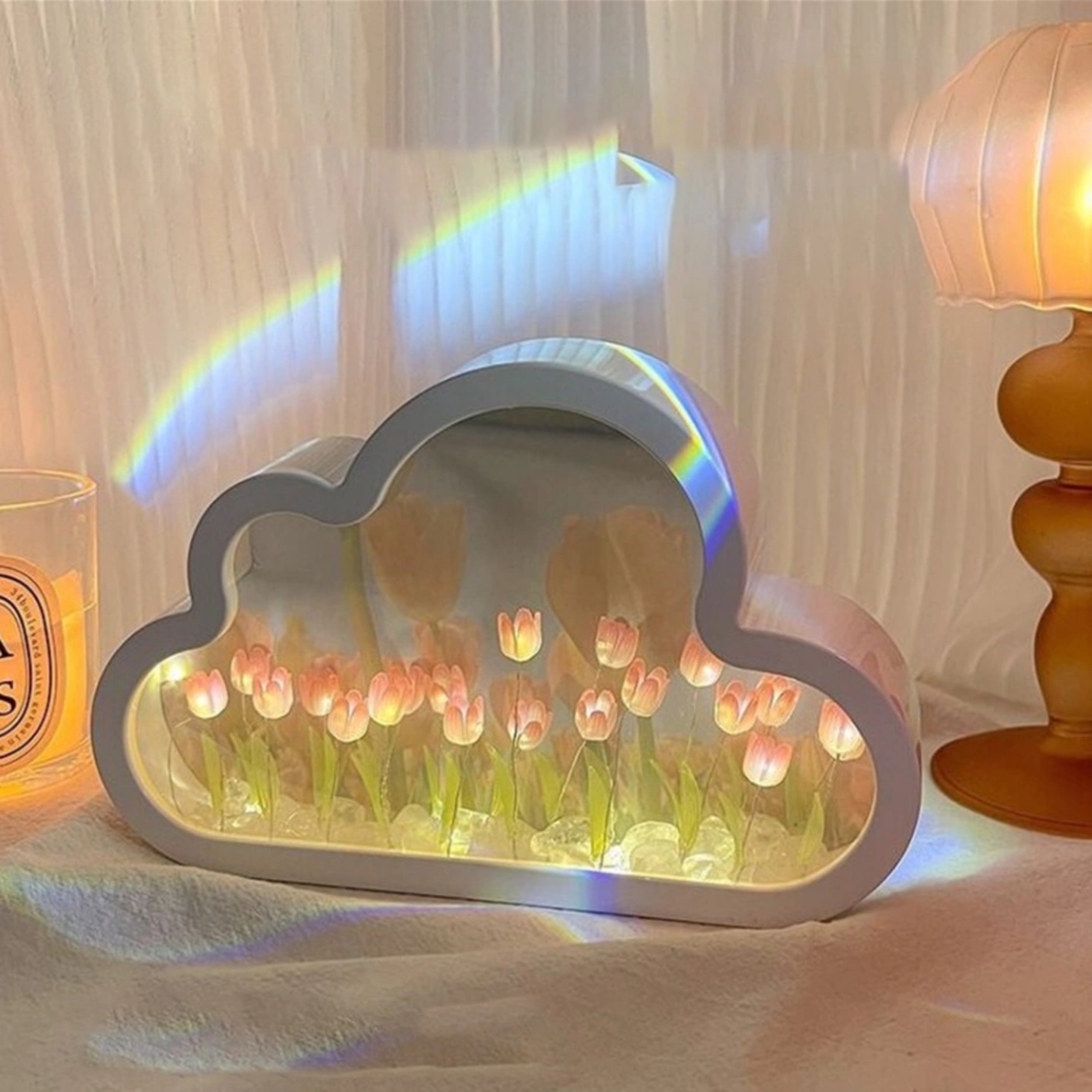 ĐÈN NGỦ KIÊM GƯƠNG TRANG ĐIỂM 2 IN 1