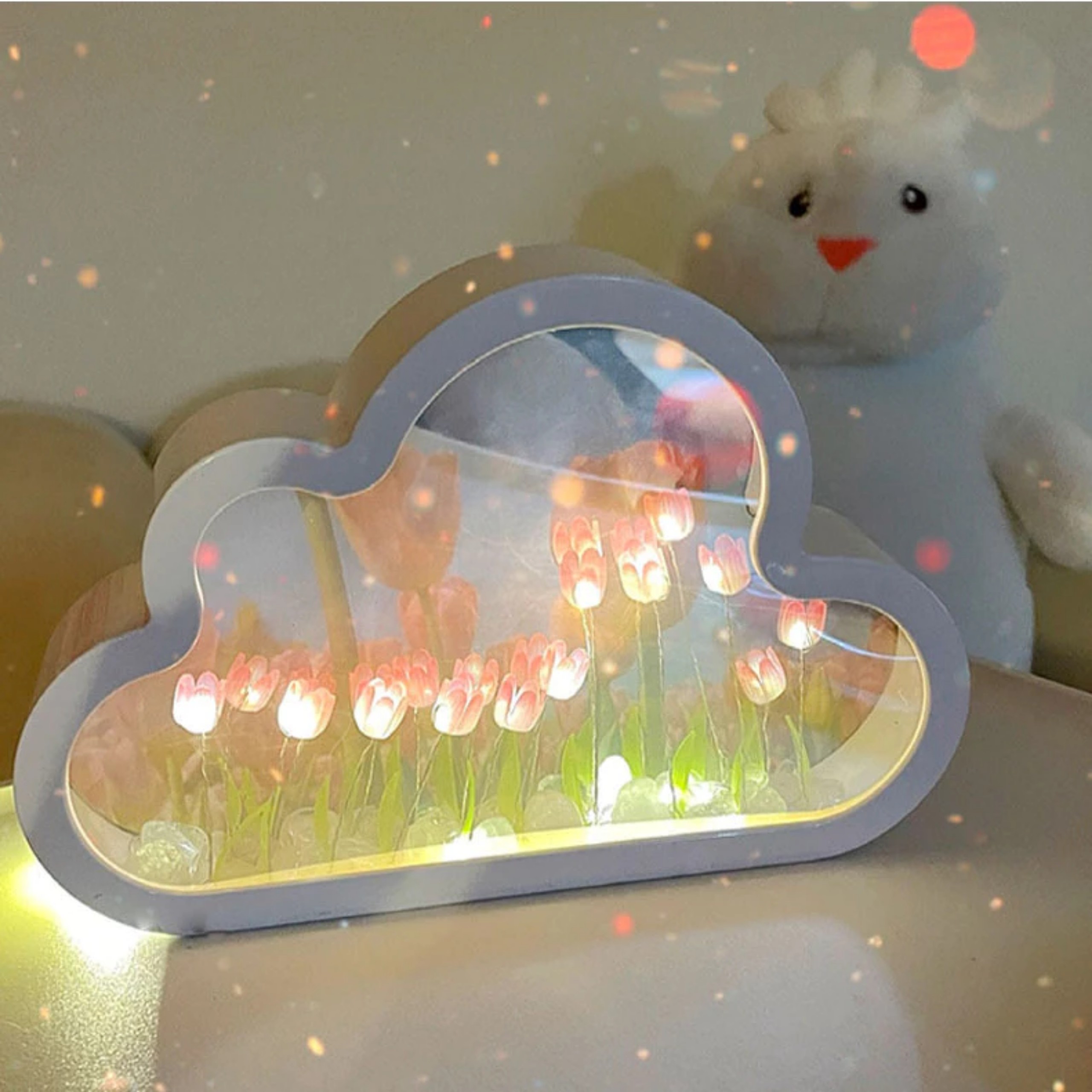 ĐÈN NGỦ KIÊM GƯƠNG TRANG ĐIỂM 2 IN 1