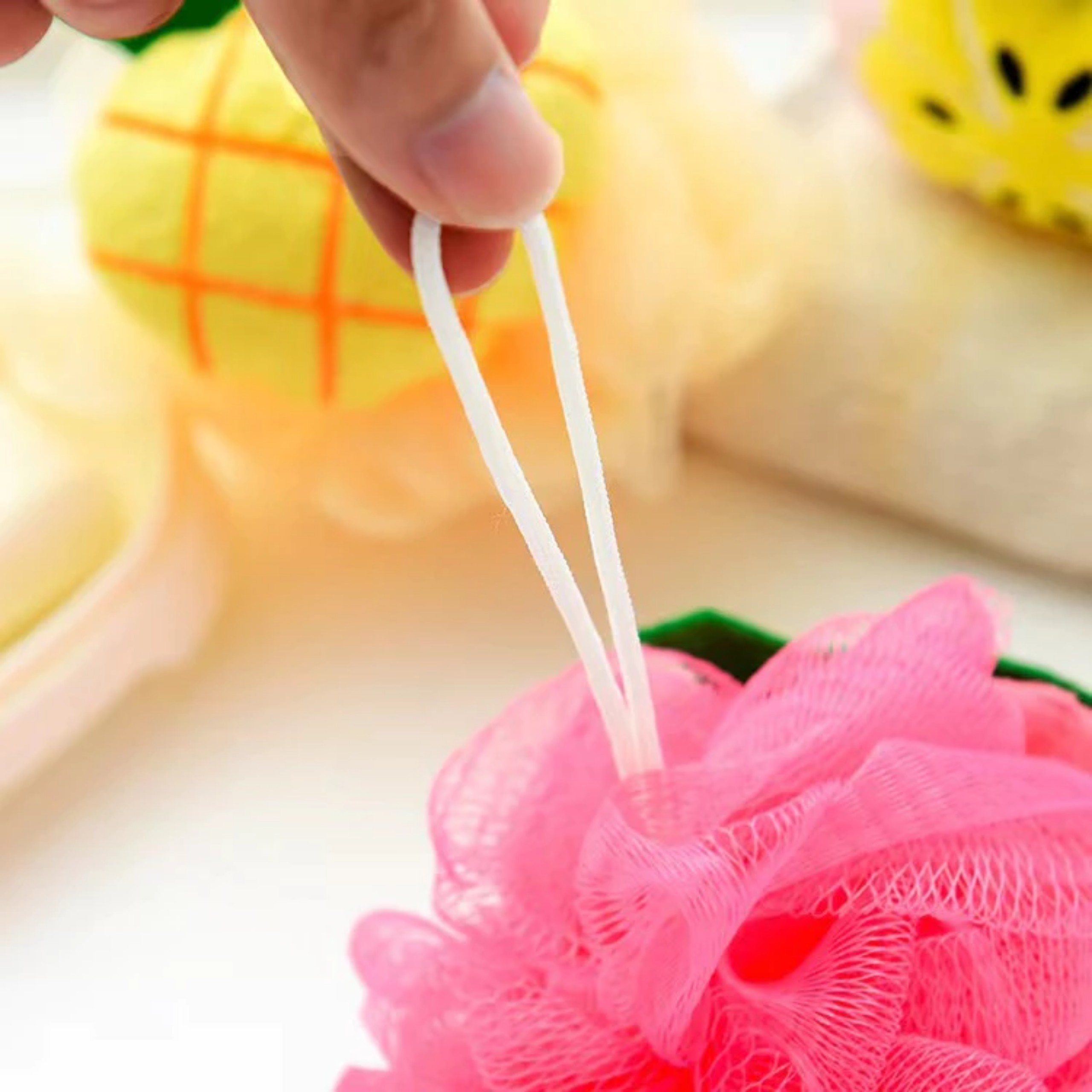 SET 3 BÔNG TẮM KỲ GÉT -TẠO BỌT TRÁI CÂY NGỘ NGHĨNH