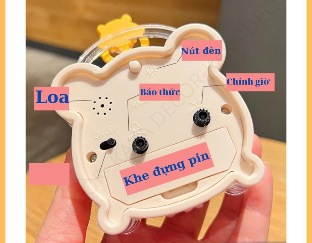 ĐỒNG HỒ BÁO THỨC ĐỂ BÀN MINI