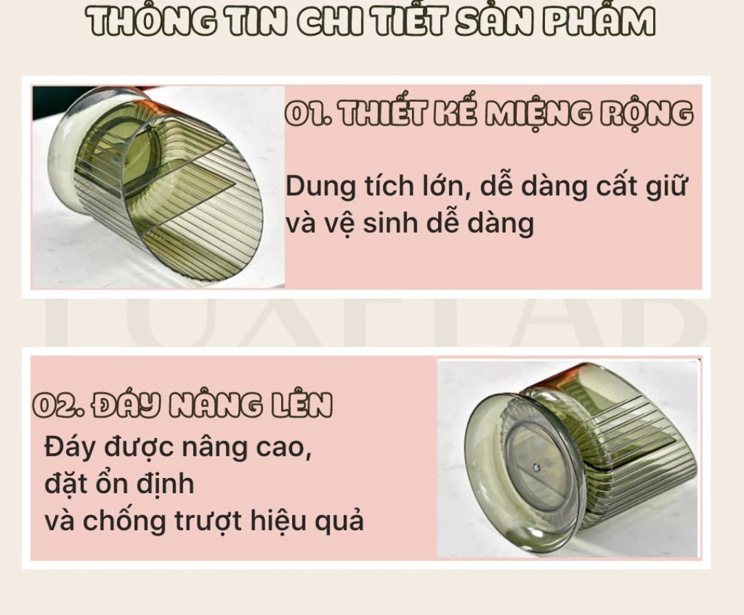 HỘP MỸ PHẨM ĐỰNG CỌ