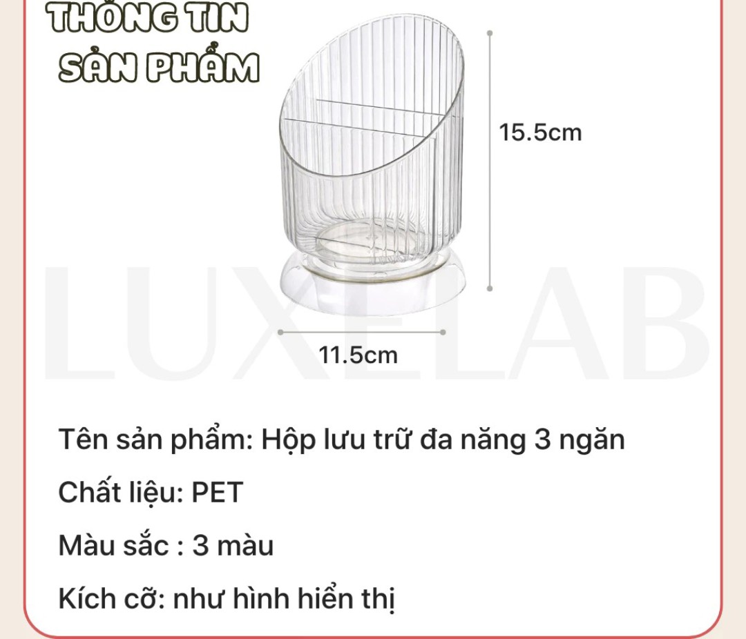 HỘP MỸ PHẨM ĐỰNG CỌ