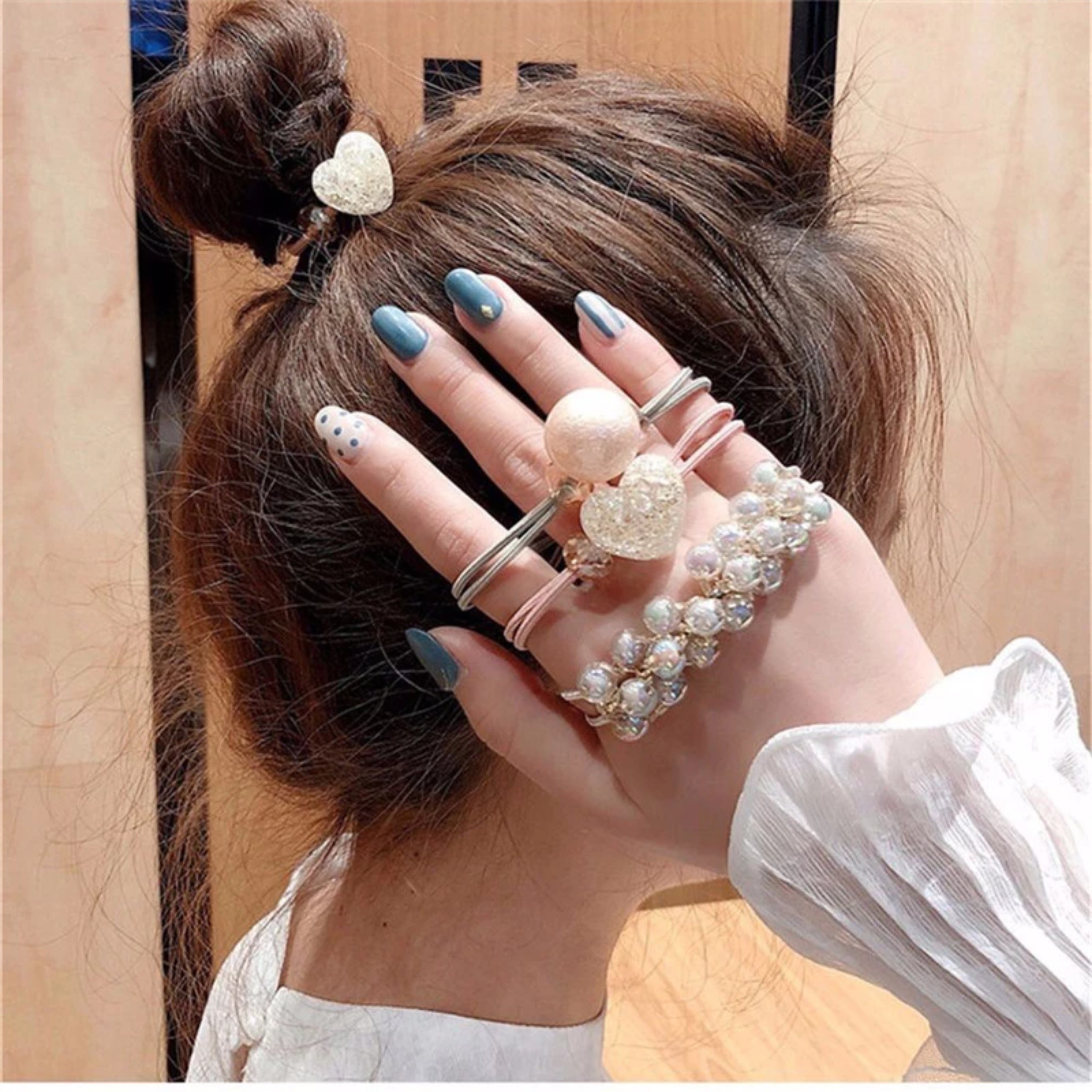 SET 3 THUN CỘT TÓC KIM CƯƠNG