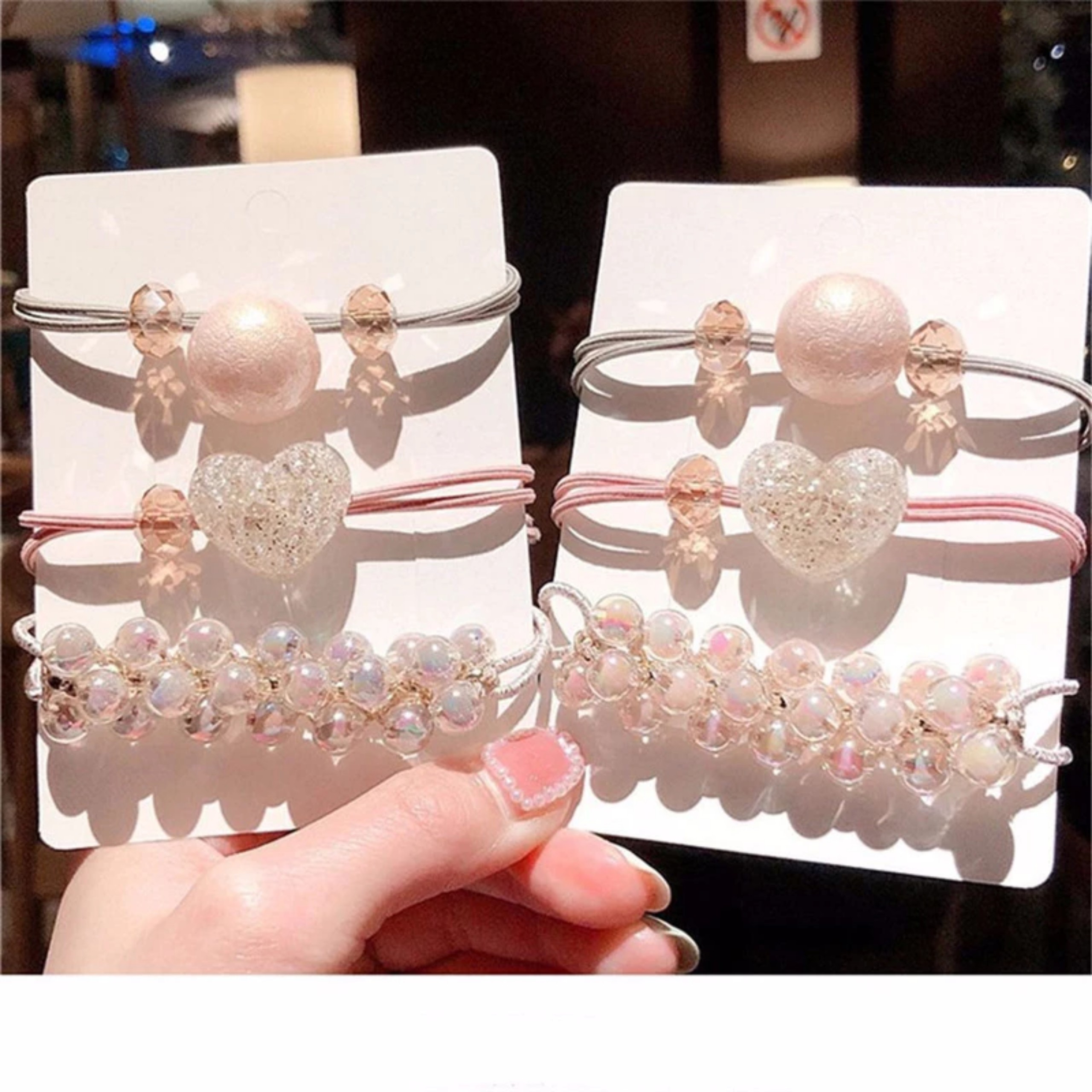 SET 3 THUN CỘT TÓC KIM CƯƠNG