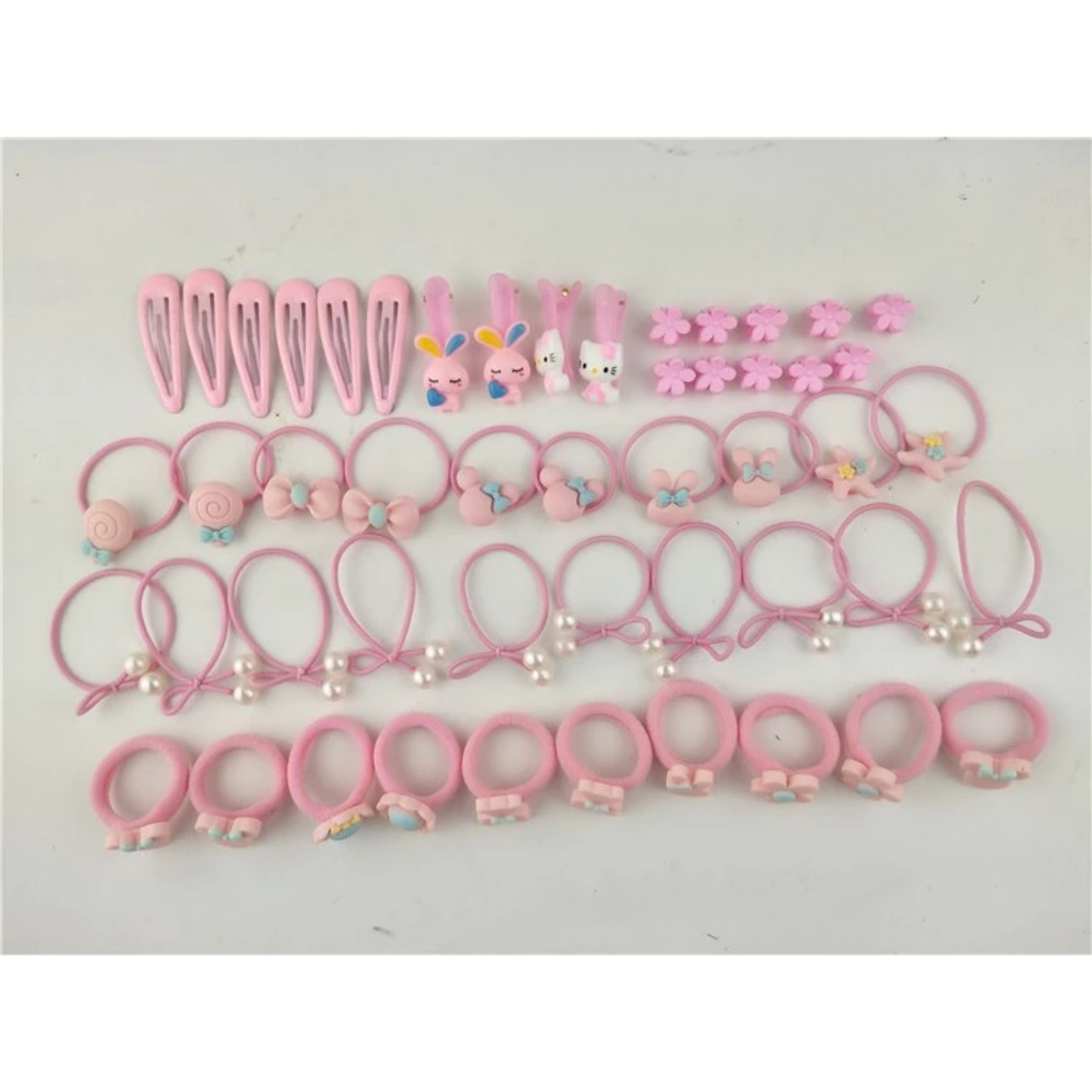 HỘP THUN VÀ KẸP TÓC KITTY CHO BÉ