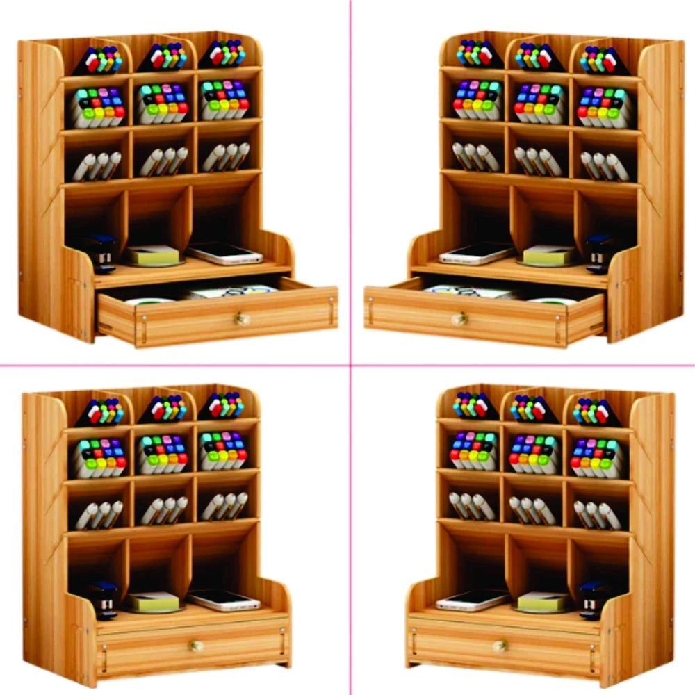 KỆ ĐỰNG BÚT GỖ