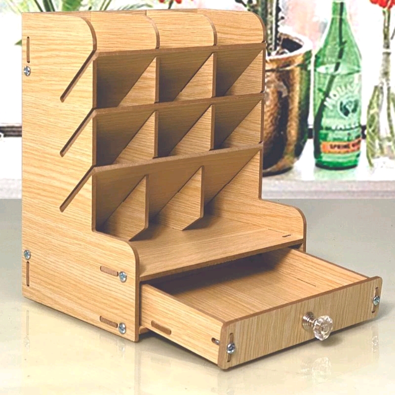 KỆ ĐỰNG BÚT GỖ