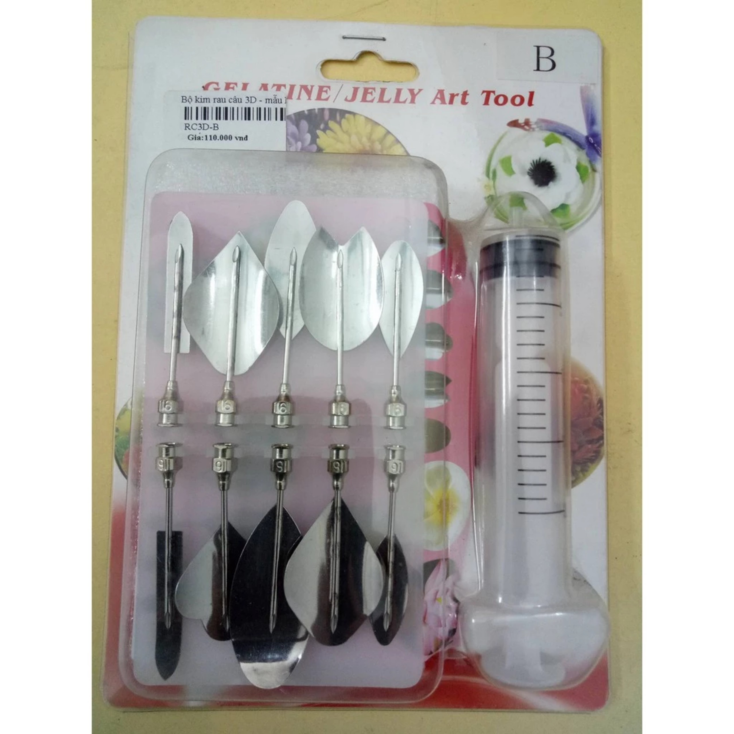 SET DỤNG CỤ RAU CÂU 3D