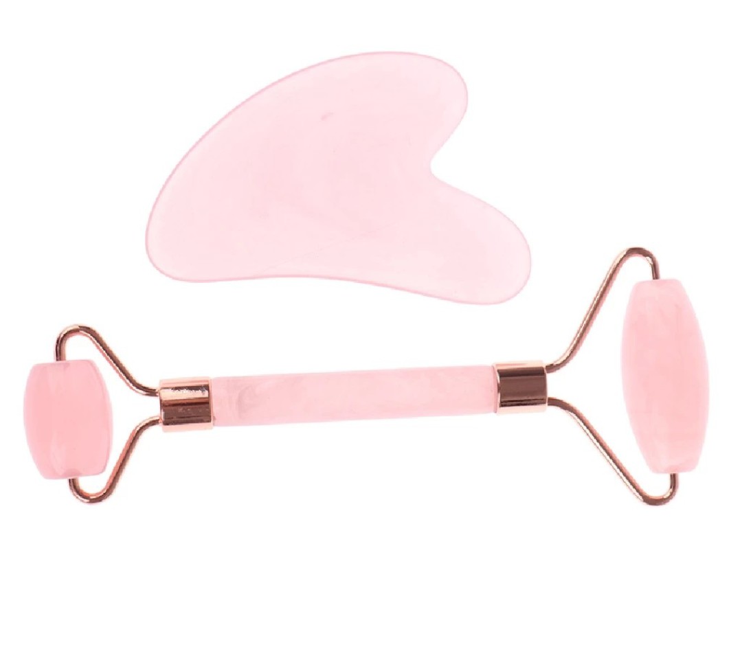 SET DỤNG CỤ LĂN NÂNG CƠ MẶT ( MÀU HỒNG )