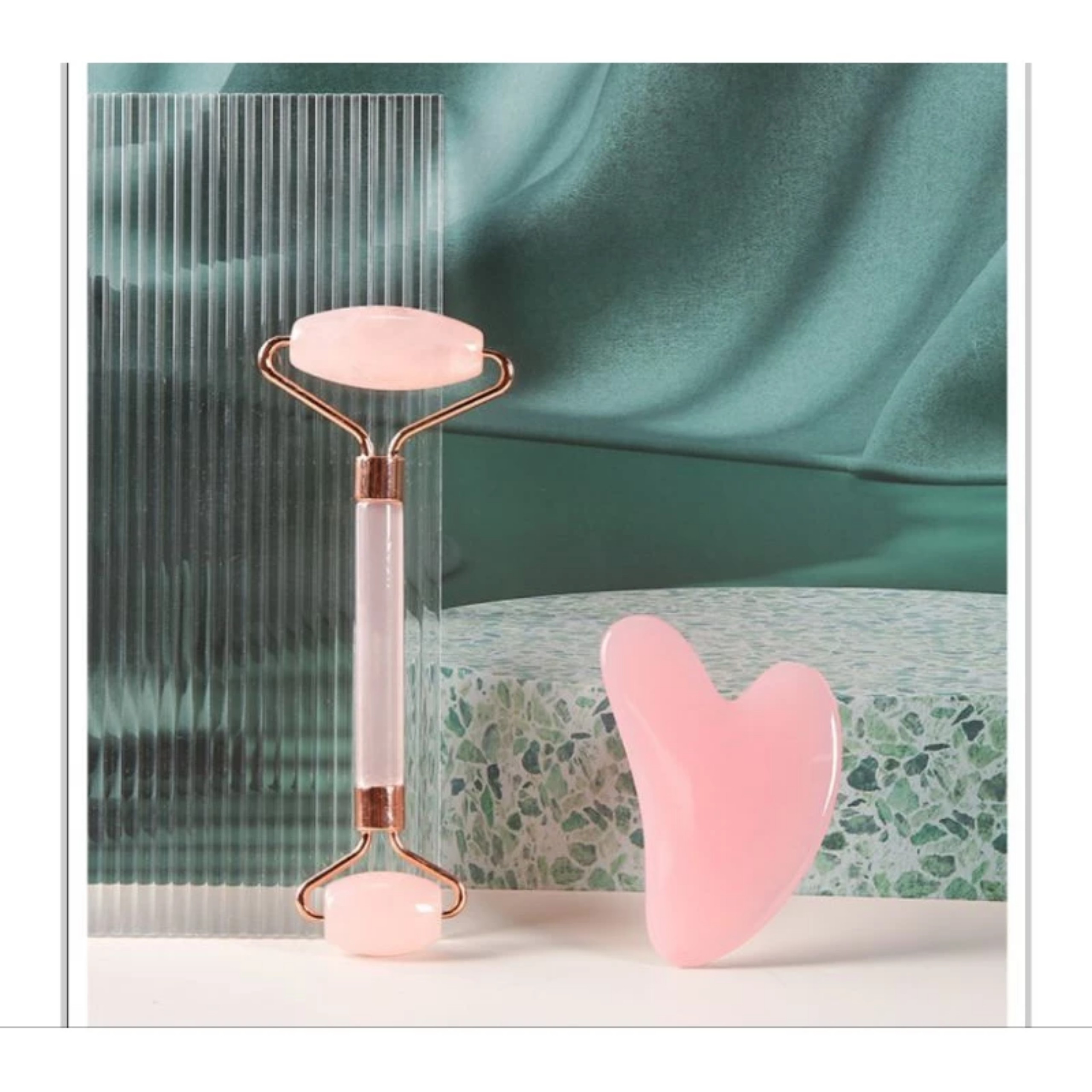 SET DỤNG CỤ LĂN NÂNG CƠ MẶT ( MÀU HỒNG )