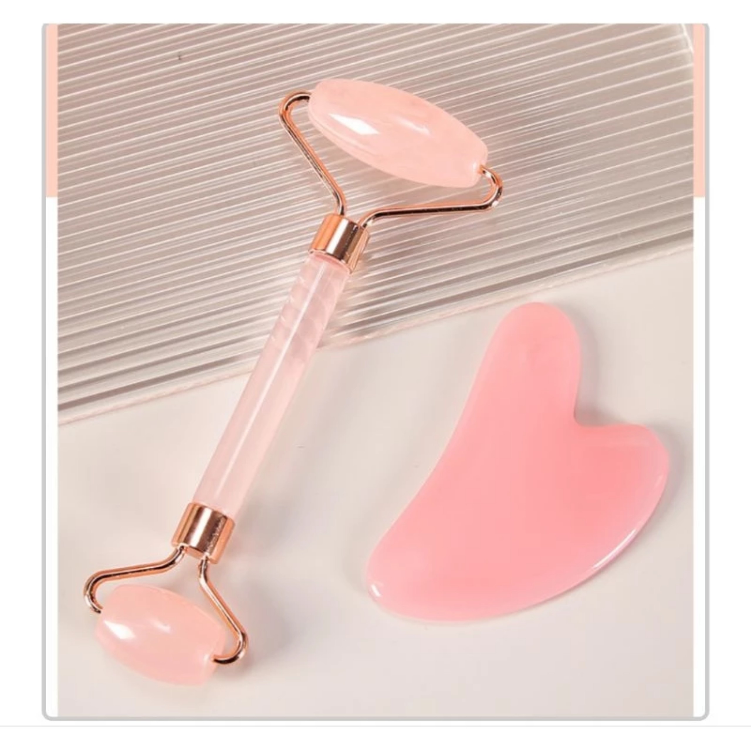 SET DỤNG CỤ LĂN NÂNG CƠ MẶT ( MÀU HỒNG )