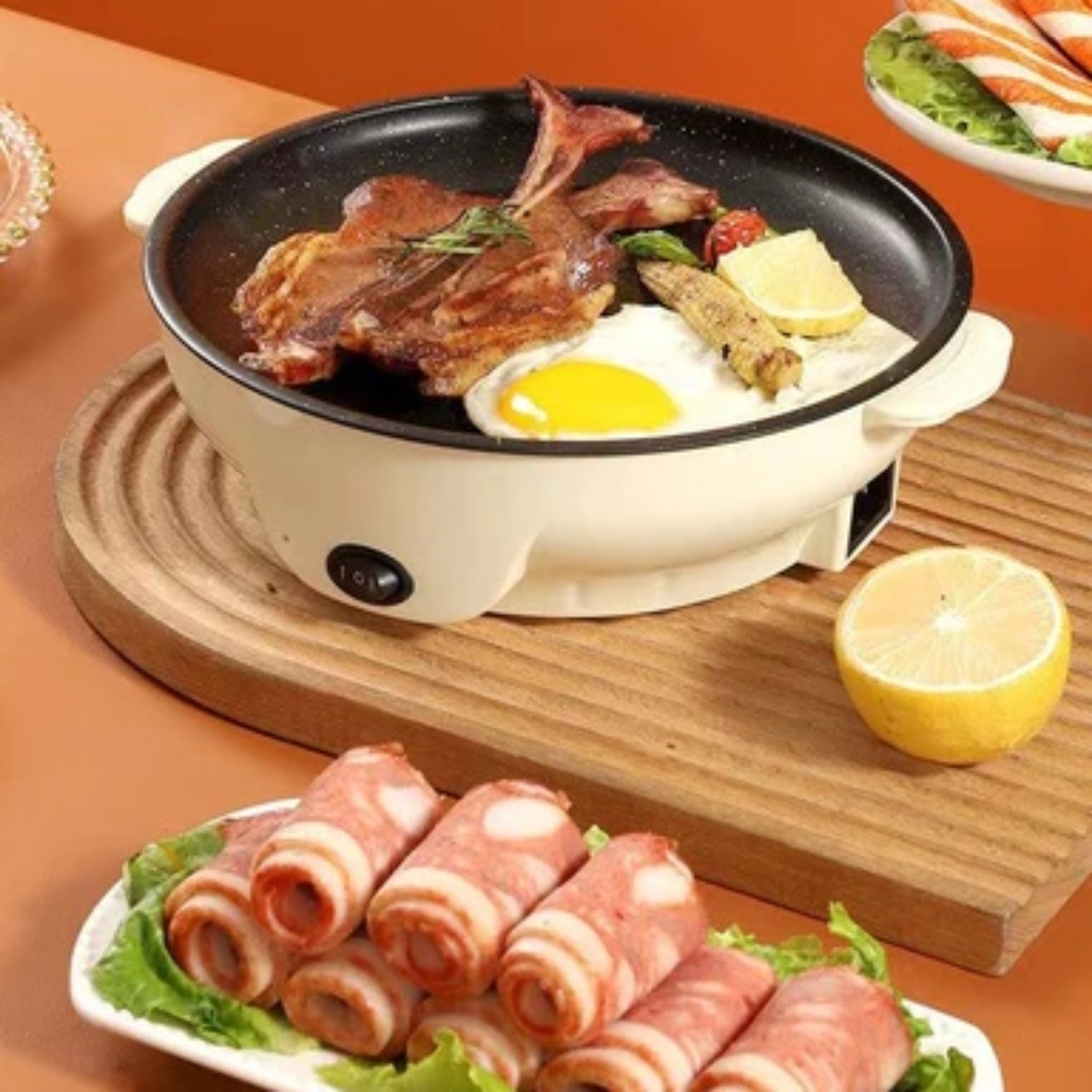 CHẢO NƯỚNG ĐIỆN ĐA NĂNG MINI 22CM