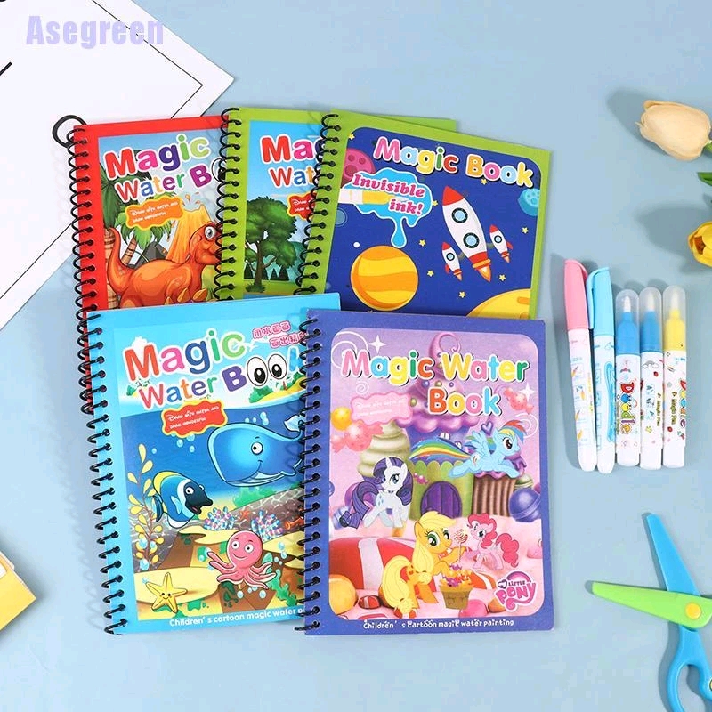 SET 5 TRANH TÔ MÀU NƯỚC MA THUẬT DÀNH CHO BÉ