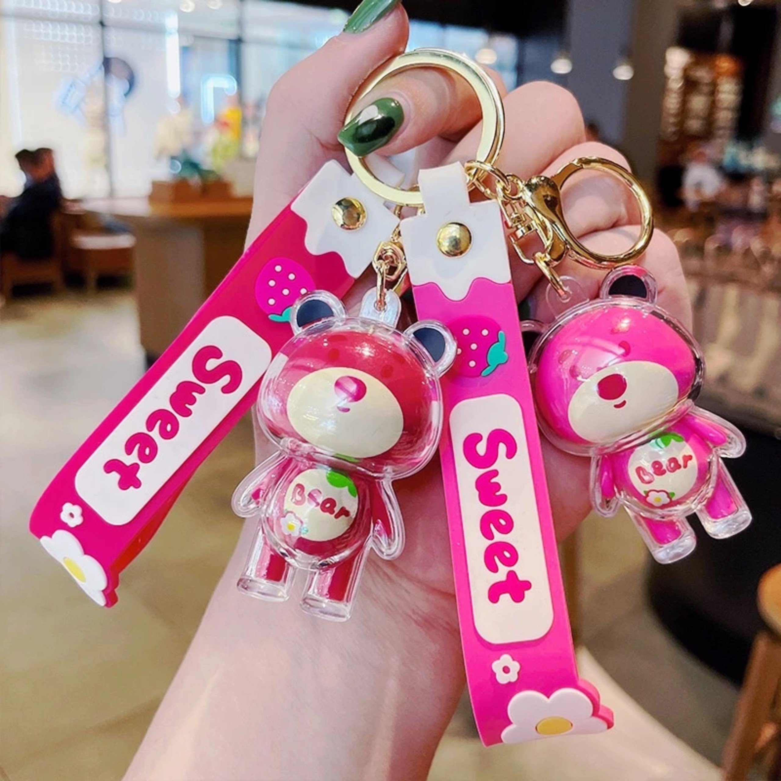 MÓC KHÓA GẤU DÂU