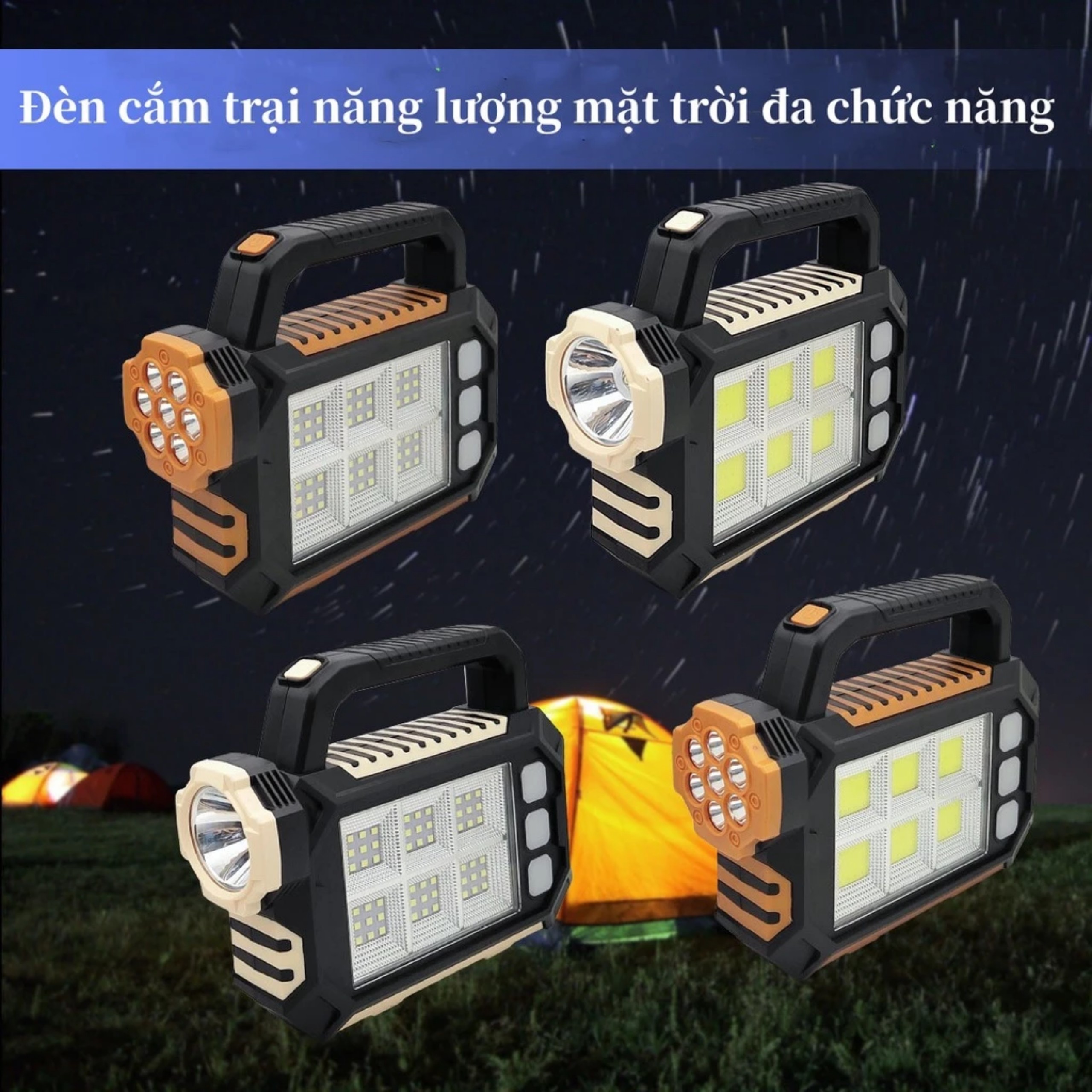 ĐÈN PIN CẦM TAY TÍCH ĐIỆN NĂNG LƯỢNG MẶT TRỜI