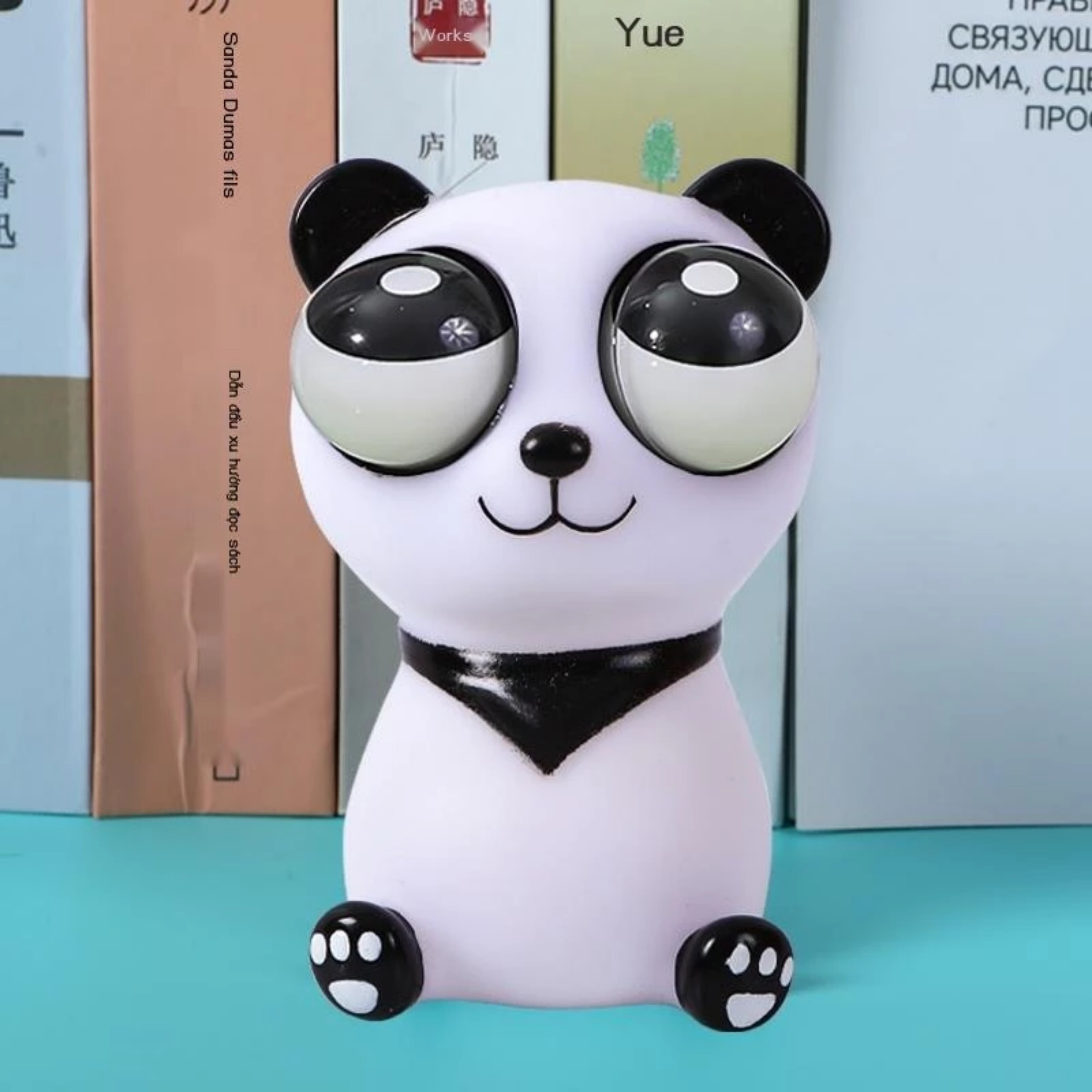 SQUISHY GẤU TRÚC MẮT LỒI - BÓP TAN CĂNG THẲNG